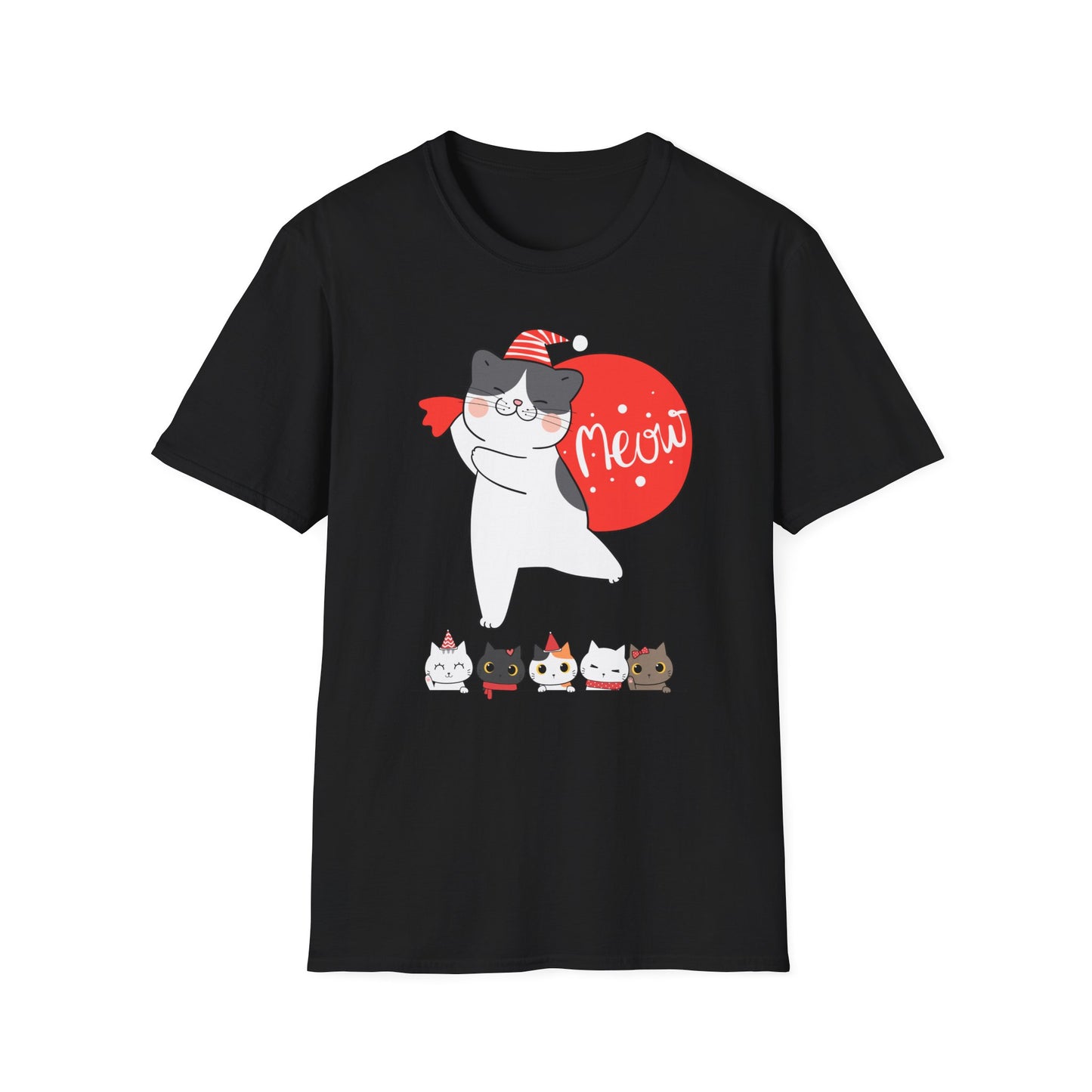 Cute Kitten Shirt for Christmas cat Presents for Cat Mom gifts for Christmas present for Cat Lover T-shirt Adorable Cats T Shirts Meow