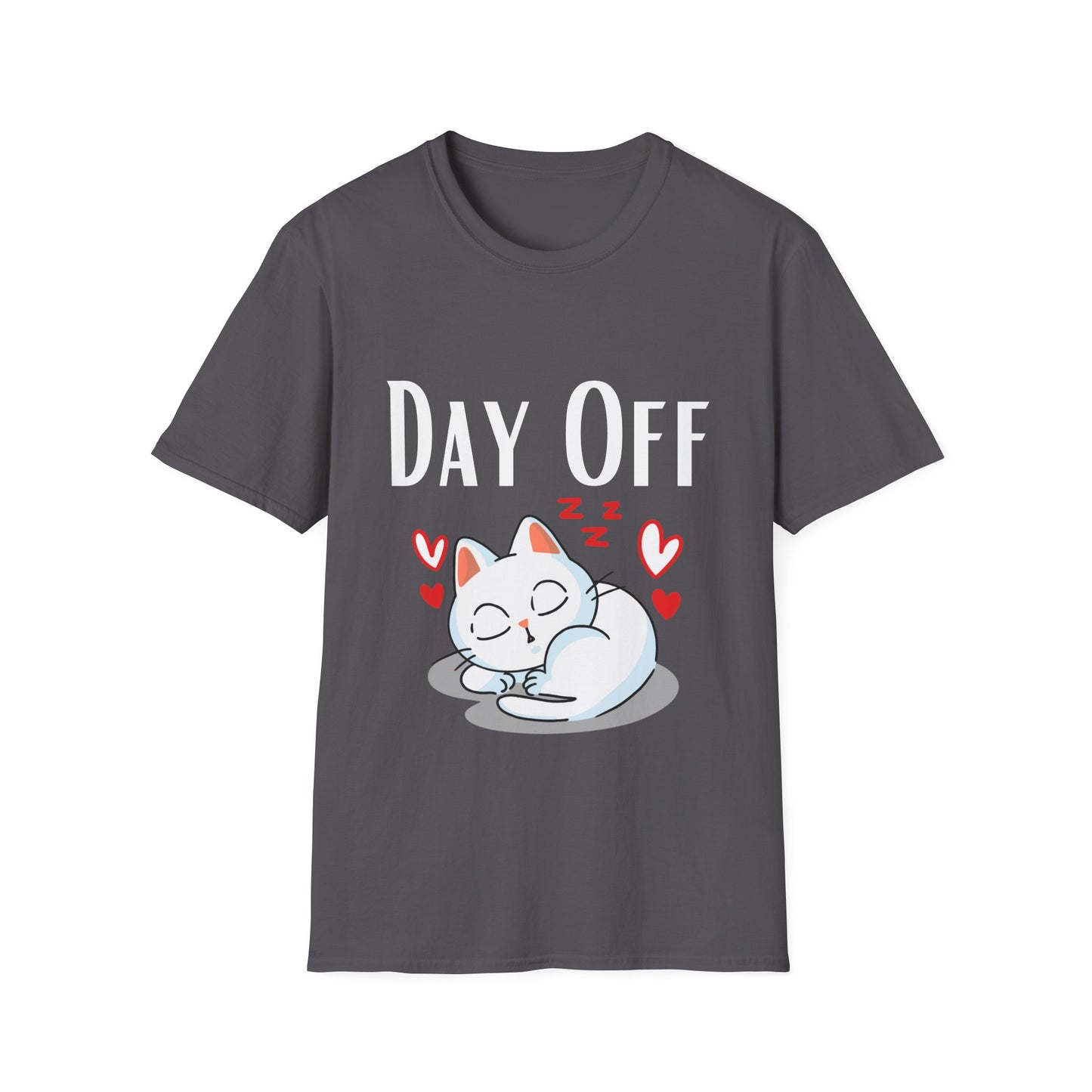 Cute Kitty Cat T-shirt for Cat Lover gift for Cat Mom gift for Her - DAY OFF Shirt - Cat Sleeping T Shirt Tired Worm out Shirt