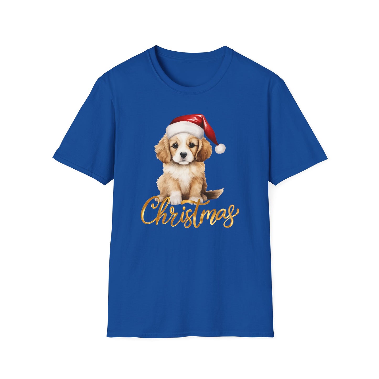 Puppy Christmas T Shirt for Christmas Dog T-shirt for Golden Retriever Mom gifts for Golden retriever Lover gift for Women's Christmas Tee