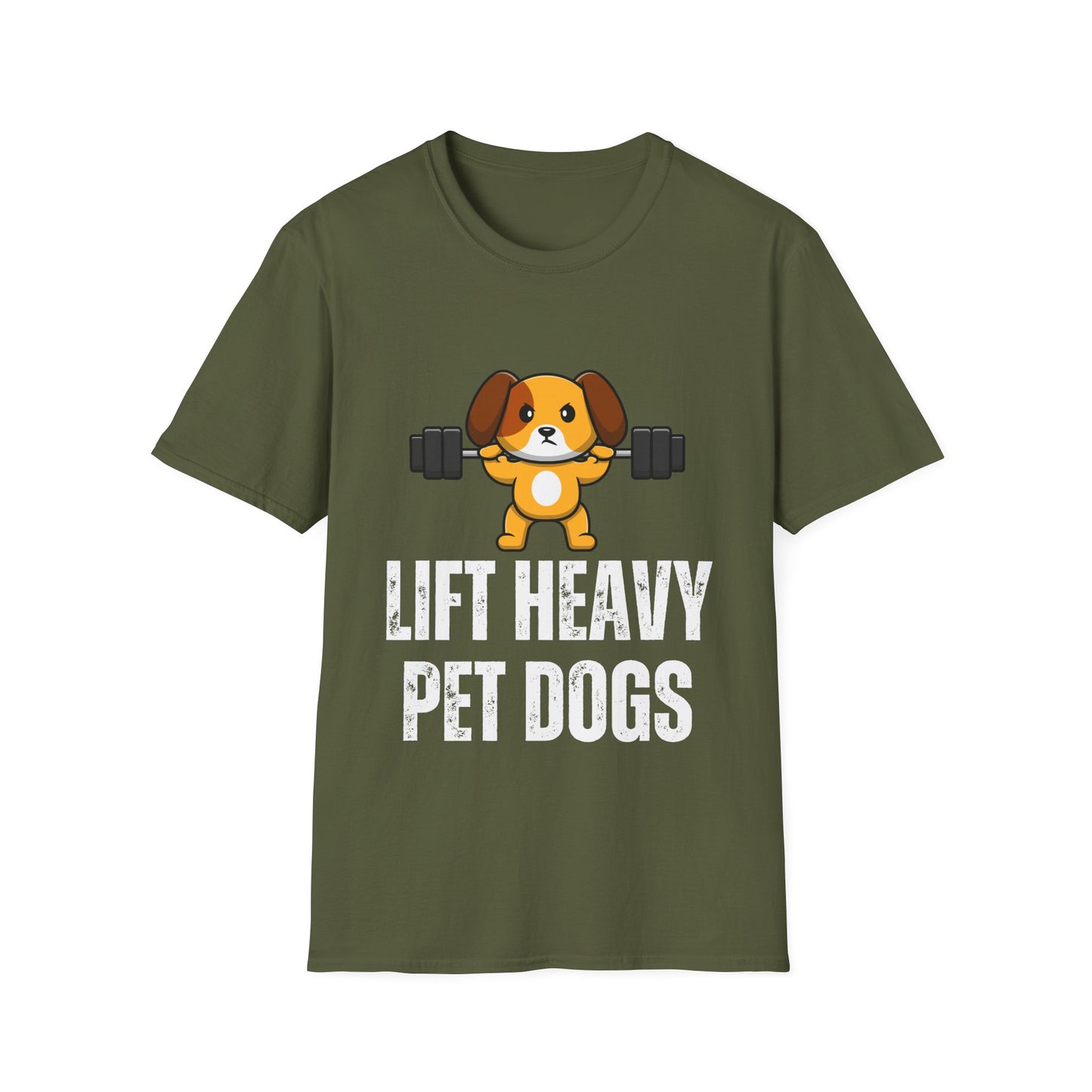 Funny Dog Workout Shirt for Gym Lover gifts for Dog Lover T-shirt Dog Lifting Weights T Shirt Lift Heavy Pet DOGS Tee
