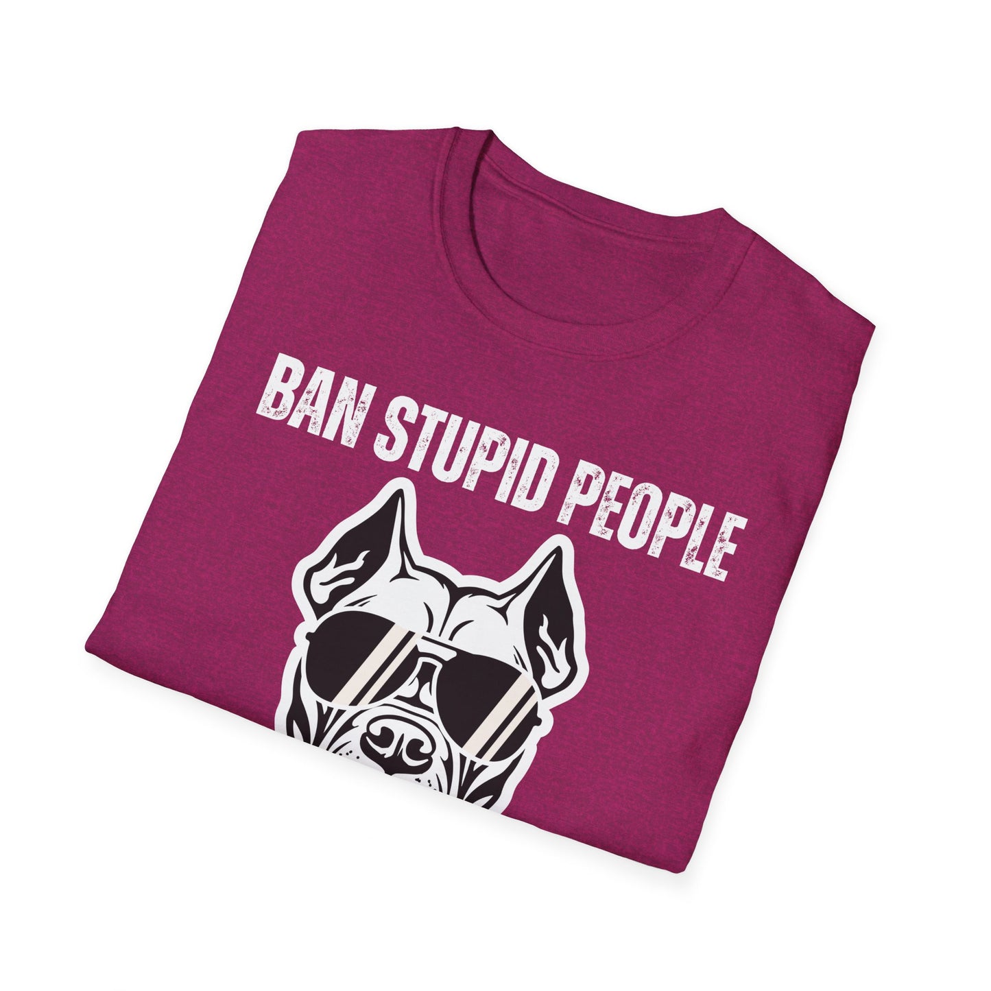 Pit Bull Shirt for Pit Bull Lover gift for Dog Mom gifts for Pit Bulls T-shirt Ban Stupid People Not The Breed T Shirts Funny Dog T-shirts