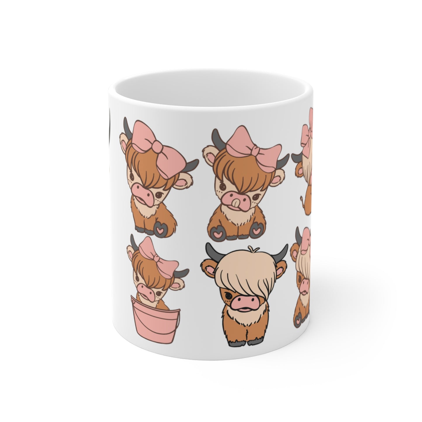 Funny Cow Design Mug Highland Cow Mug for Farmer's Gifts for Cow Lovers gift Cow Face Coffee Mug Cow Face Funny Cow Mug MOODY Cow Print