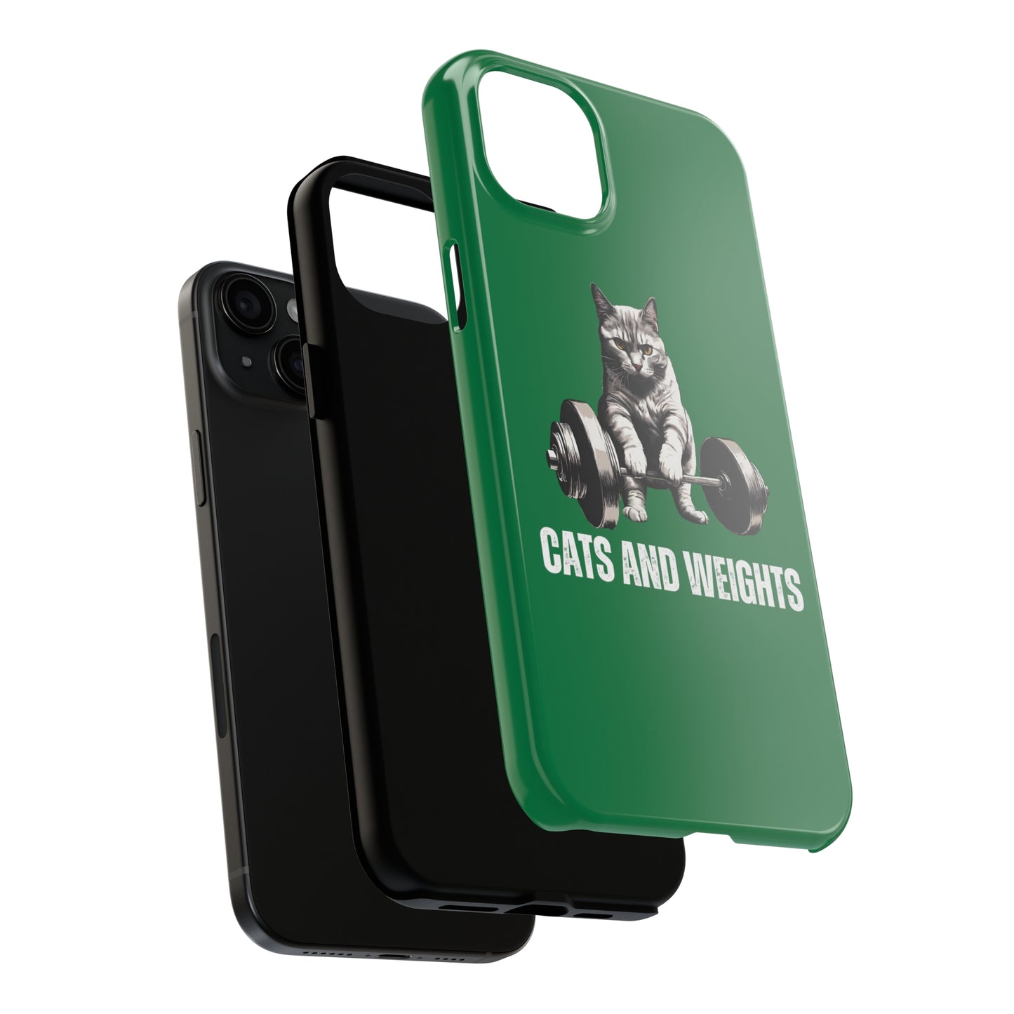 CATS & Weights iPhone case for Gym Lover gift for Cat Lover gifts for Fitness Lover Funny Cat Phone case Workout case