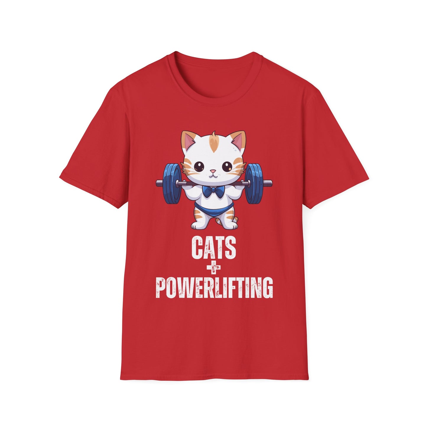 CATS & POWERLIFTING T-Shirt for Cat Lover gift for Powerlifter gift Powerlifting Cat Shirt Funny Weightlifting CAT T Shirt