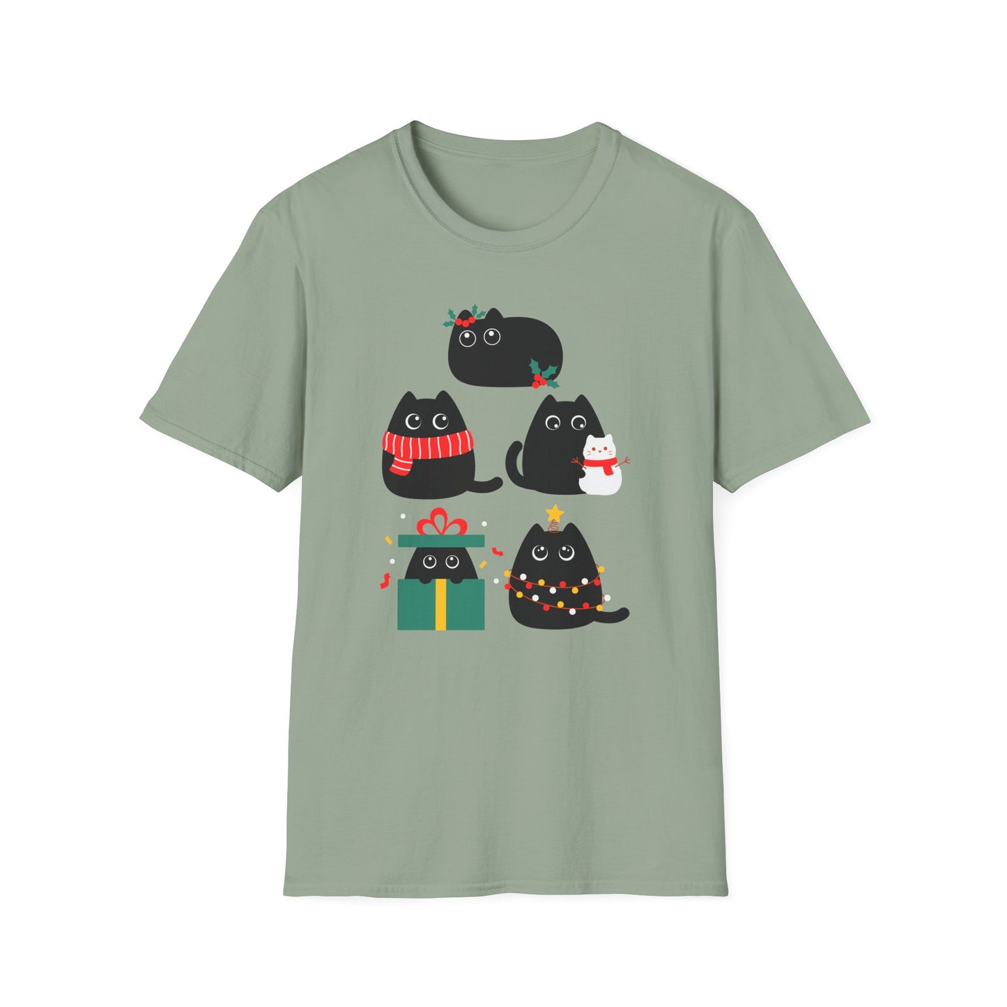 Adorable Cat T Shirt for Christmas presents for Cat Lover TShirts for Wife Christmas gift for Girlfriend gifts for Friends Birthday present