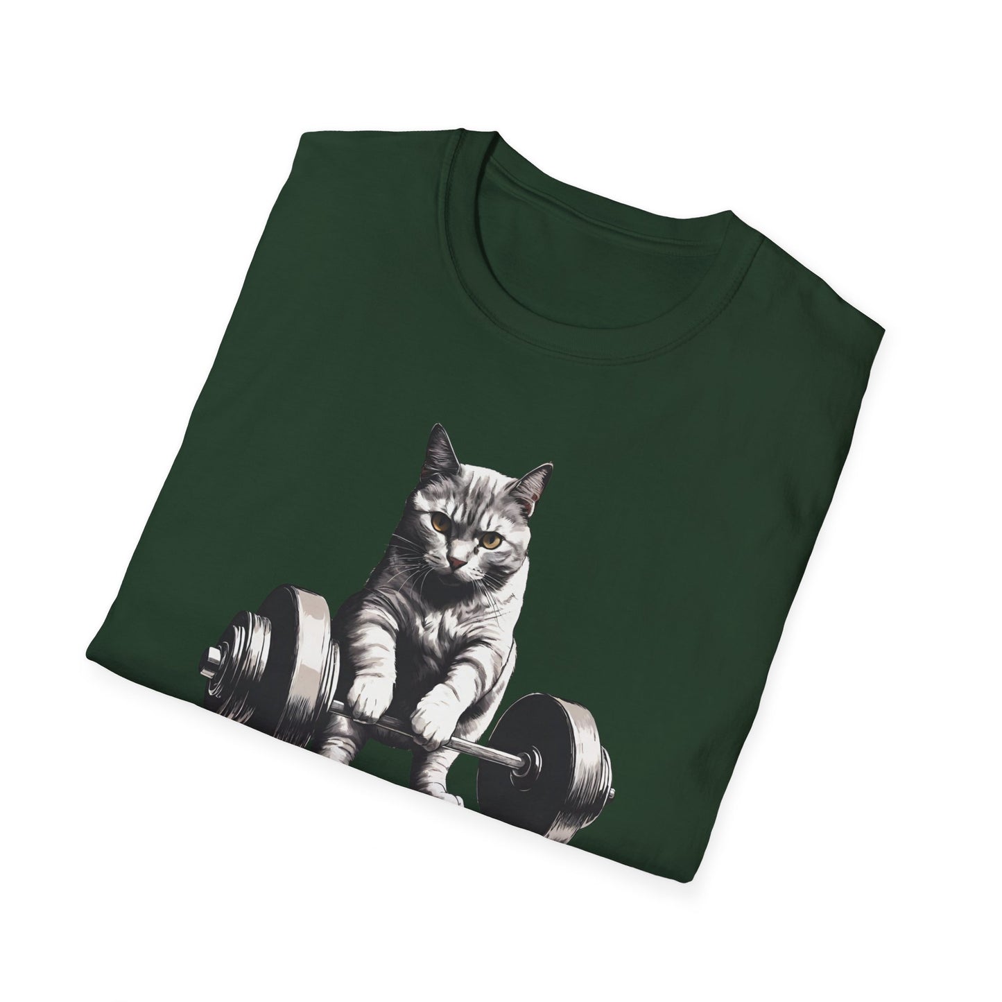 Cat Deadlifting Shirt for Gym Rat gifts for Workout Lover gift for Cat Lover T-shirt Funny Cats Lifting Weights T Shirts Kitty Powerlifting Weightlifting
