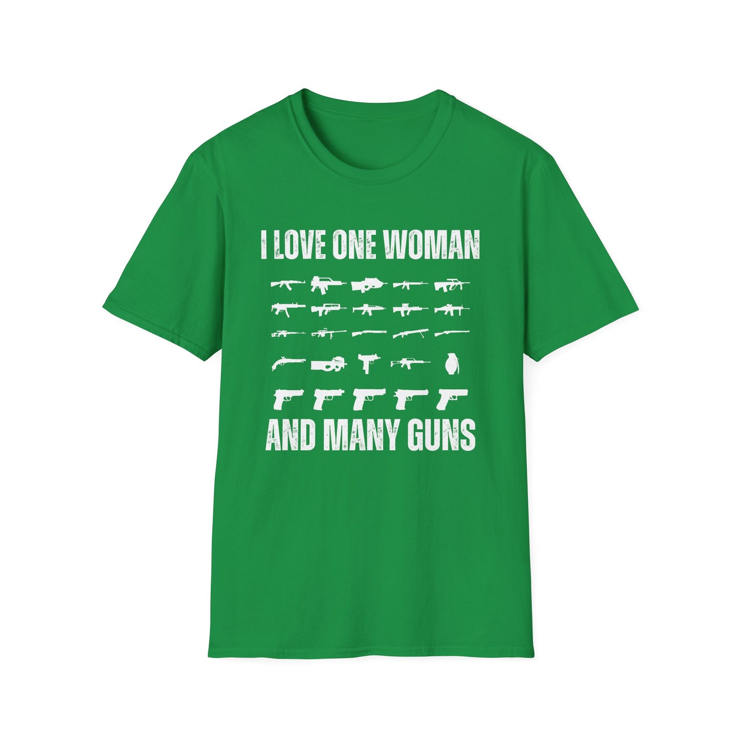 I Love One Woman & Many Guns T-shirt for Veterans gift for Valentines Day Gift for Him - Funny Shirts for Him gift for husband gift for boyfriend gift for dad