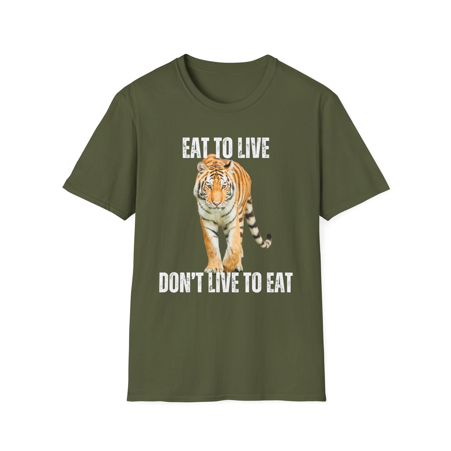 Tiger Carnivore Shirts Healthy Diet Shirt Eat to Live Don't Live to Eat Cool Panther T-shirt for Carnivore gift for Friends