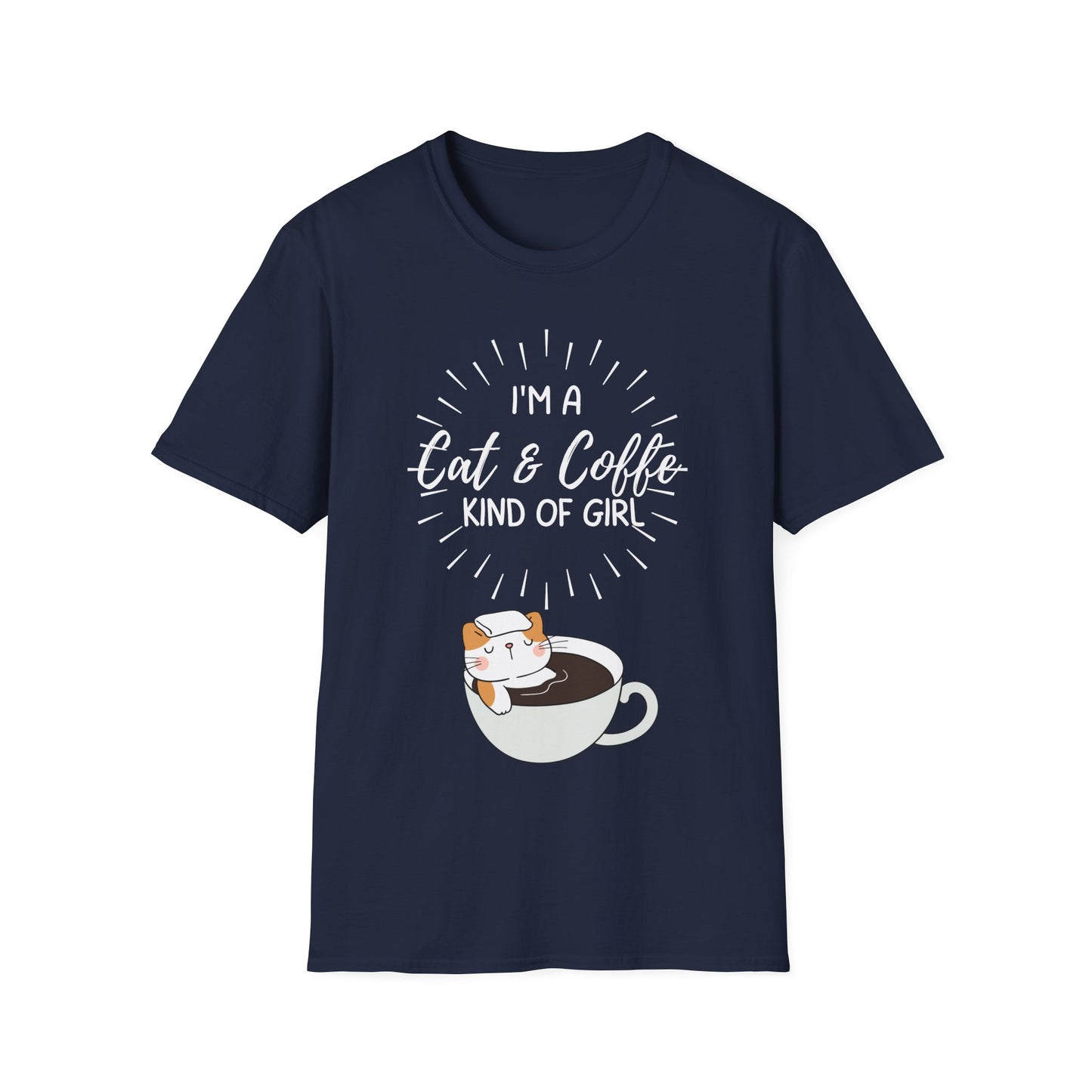 Cat T-shirt for Cat Lover gift for Coffee Lovers gift for Coffee Lover Shirt - Cute Cat T Shirt - Coffee Shirt gift for her