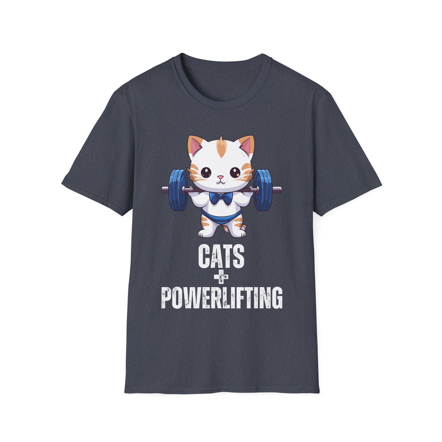 CATS & POWERLIFTING T-Shirt for Cat Lover gift for Powerlifter gift Powerlifting Cat Shirt Funny Weightlifting CAT T Shirt