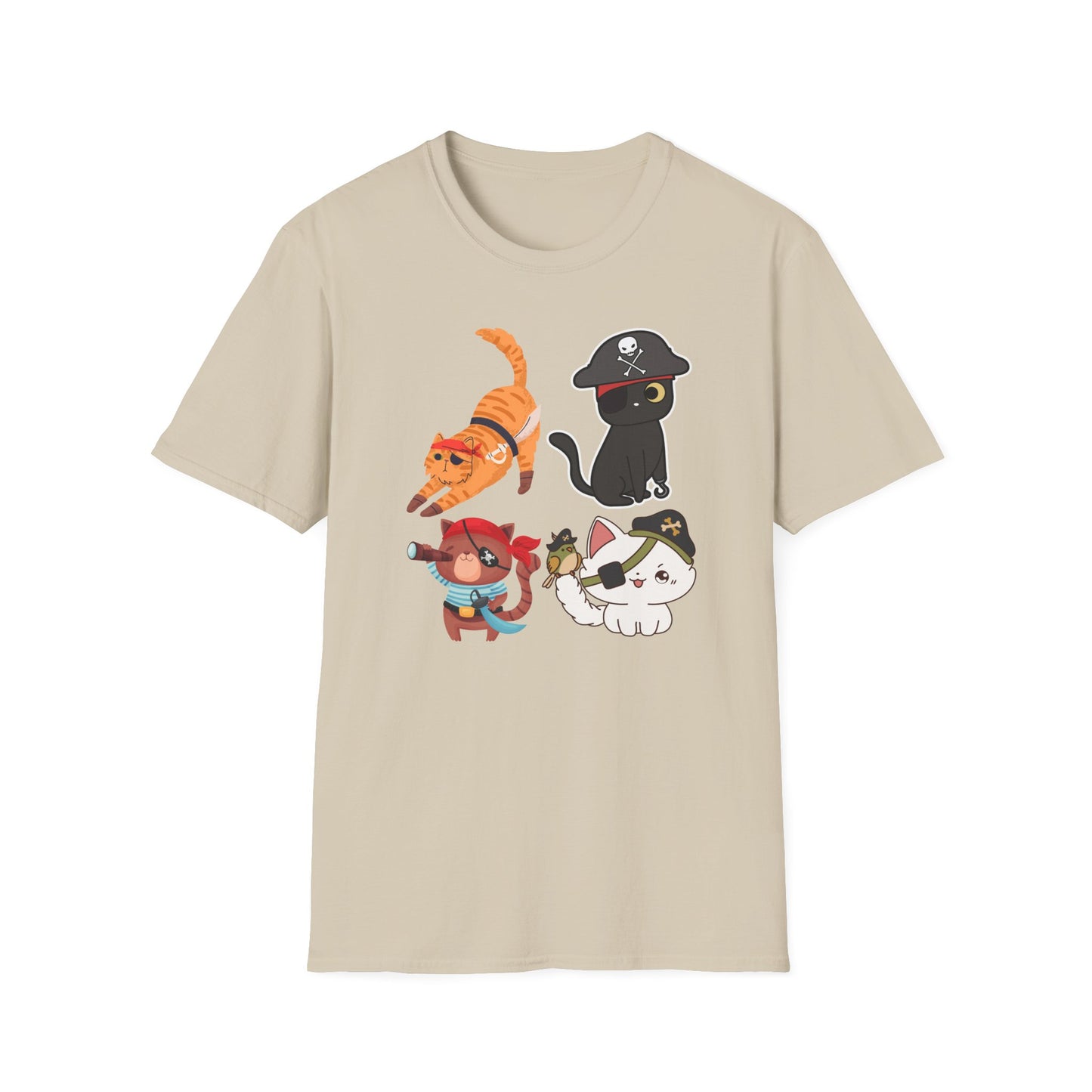 Pirate Cat Shirt for Halloween T-shirts for Funny Cat Halloween gifts Cute Cat Halloween T Shirt for Halloween gift for Cat Lovers gift idea