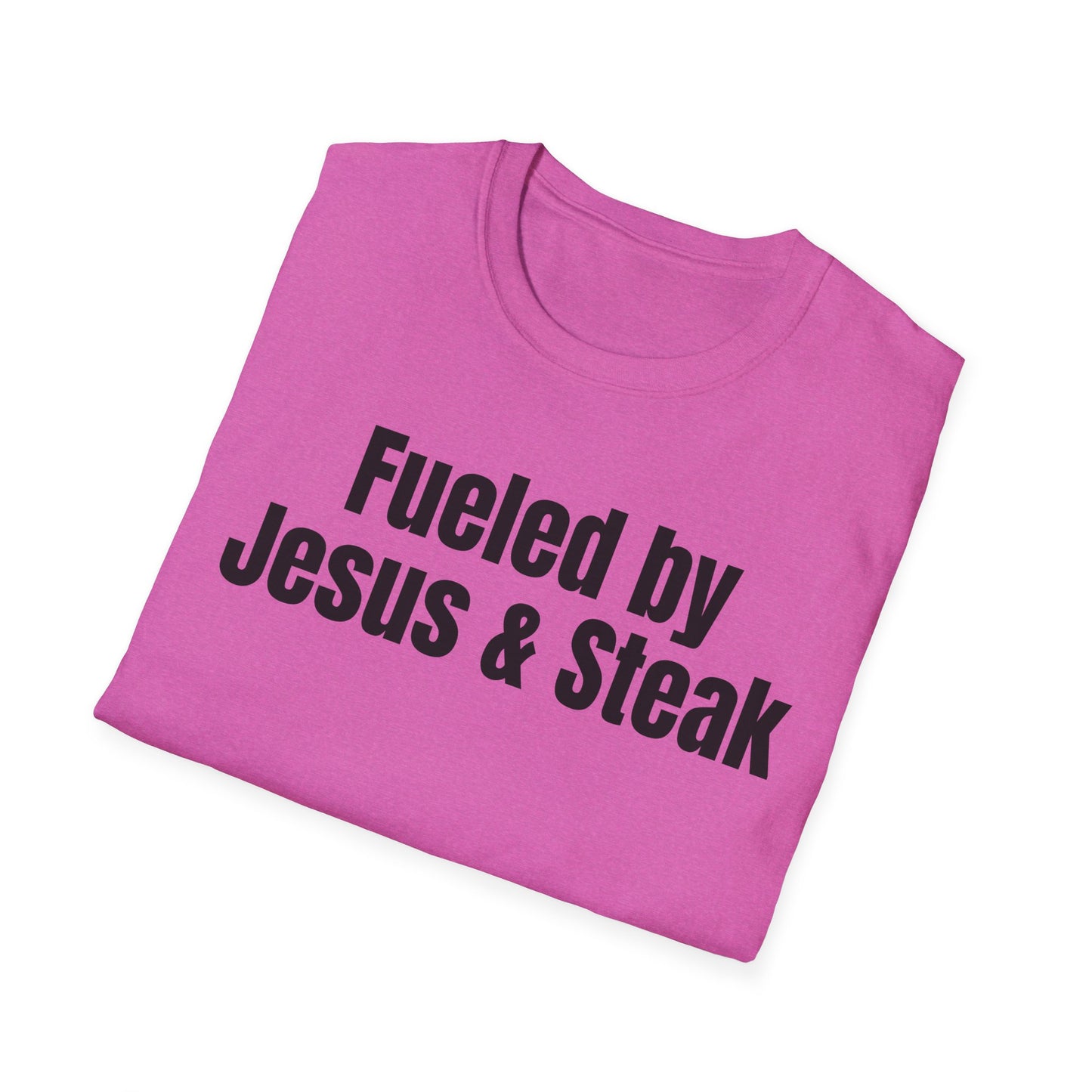 Fueled By Jesus and Steak Shirt for Christian Tshirts for the Gym t shirts for him gifts for her Christian Workout Shirts for Steak Lovers
