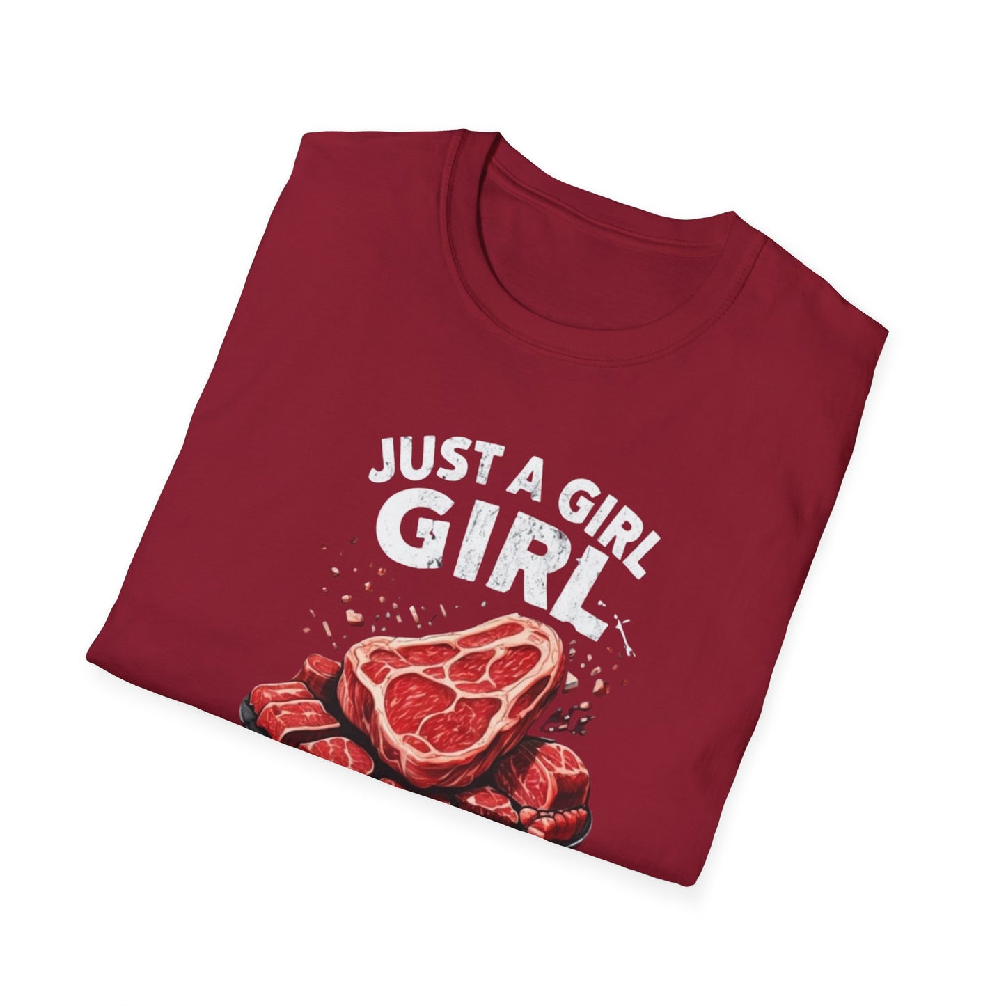 Steak Shirts Just a girl who loves steak tshirt STeak Girl T-shirt for Carnivore Diet T Shirt for Steak Lover gift ideas for BBQ T-shirts