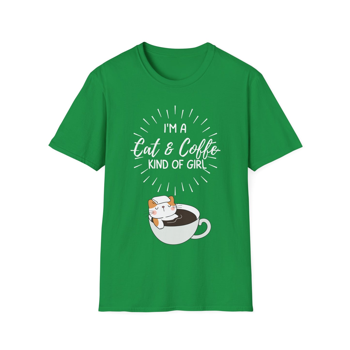 Cat T-shirt for Cat Lover gift for Coffee Lovers gift for Coffee Lover Shirt - Cute Cat T Shirt - Coffee Shirt gift for her