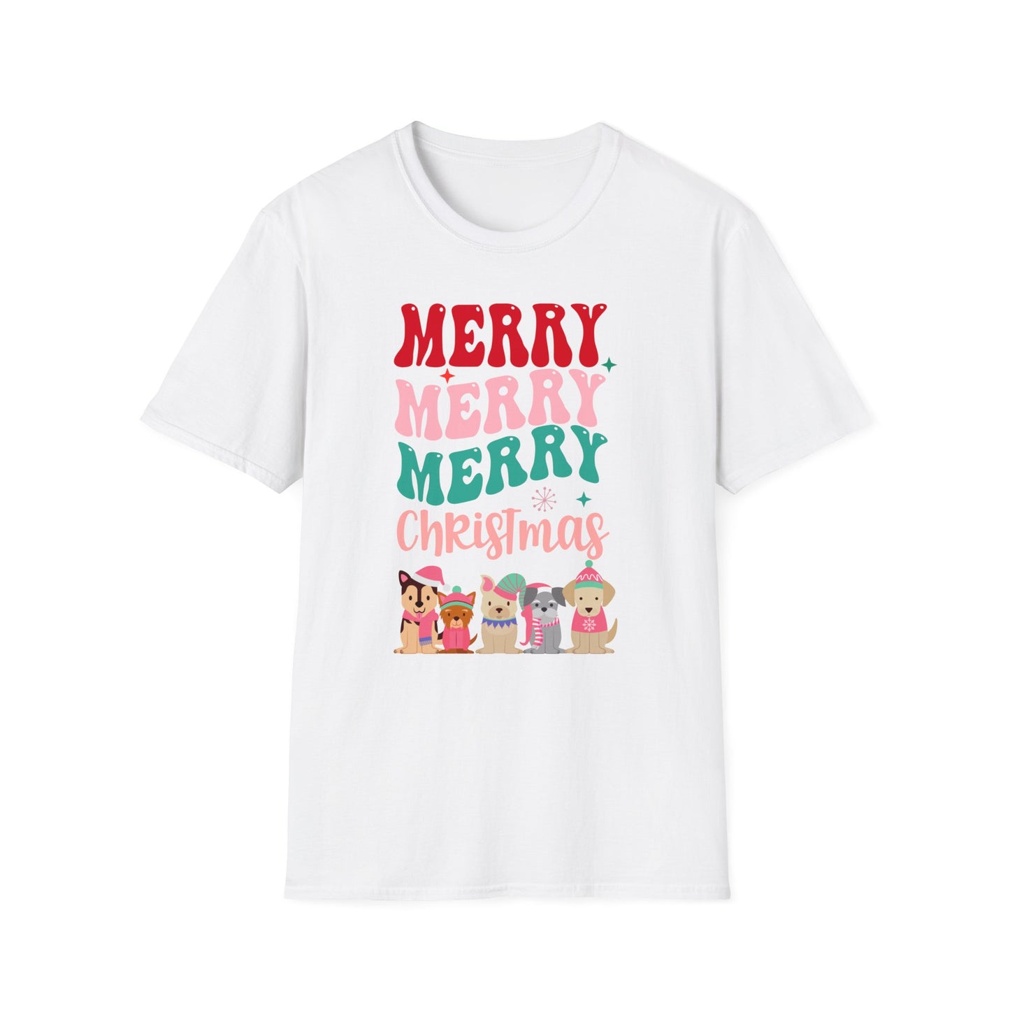 Retro Dog Shirt for Christmas gift for Dog Lover Tshirt Funny Christmas Dog T-shirts Cute Christmas tee Shirts for Dog Mom Tees