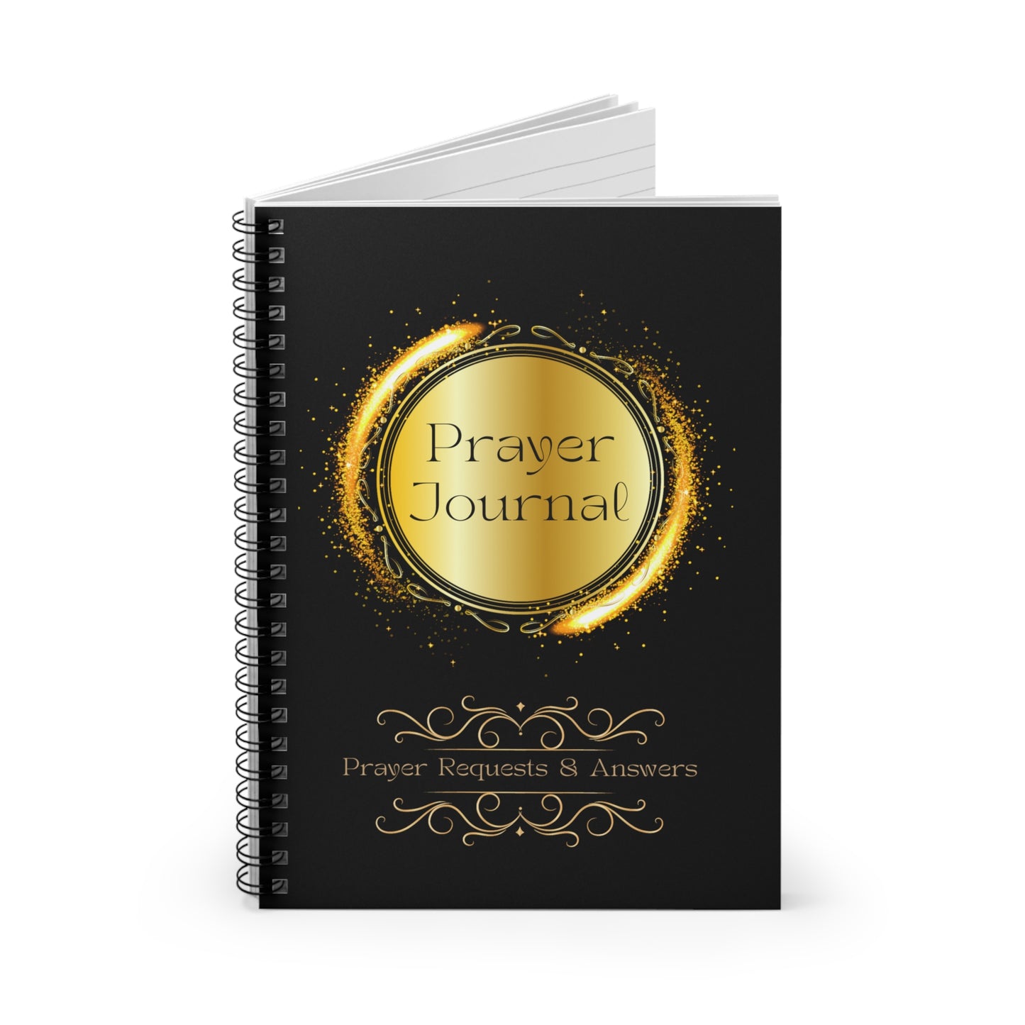Prayer Journal - Prayer Requests to God & Answers - Spiral Notebook - Ruled Line