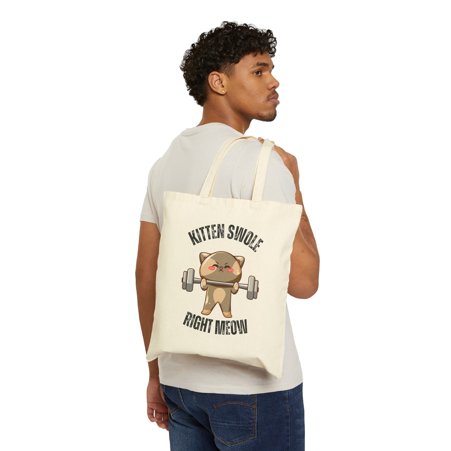Funny Gym Cat Tote Bag for Fitness Lover Funny Cats Lifting Weights Bag Powerlifting Kitty Bags for Cat Lover gift for Gym Rat gifts