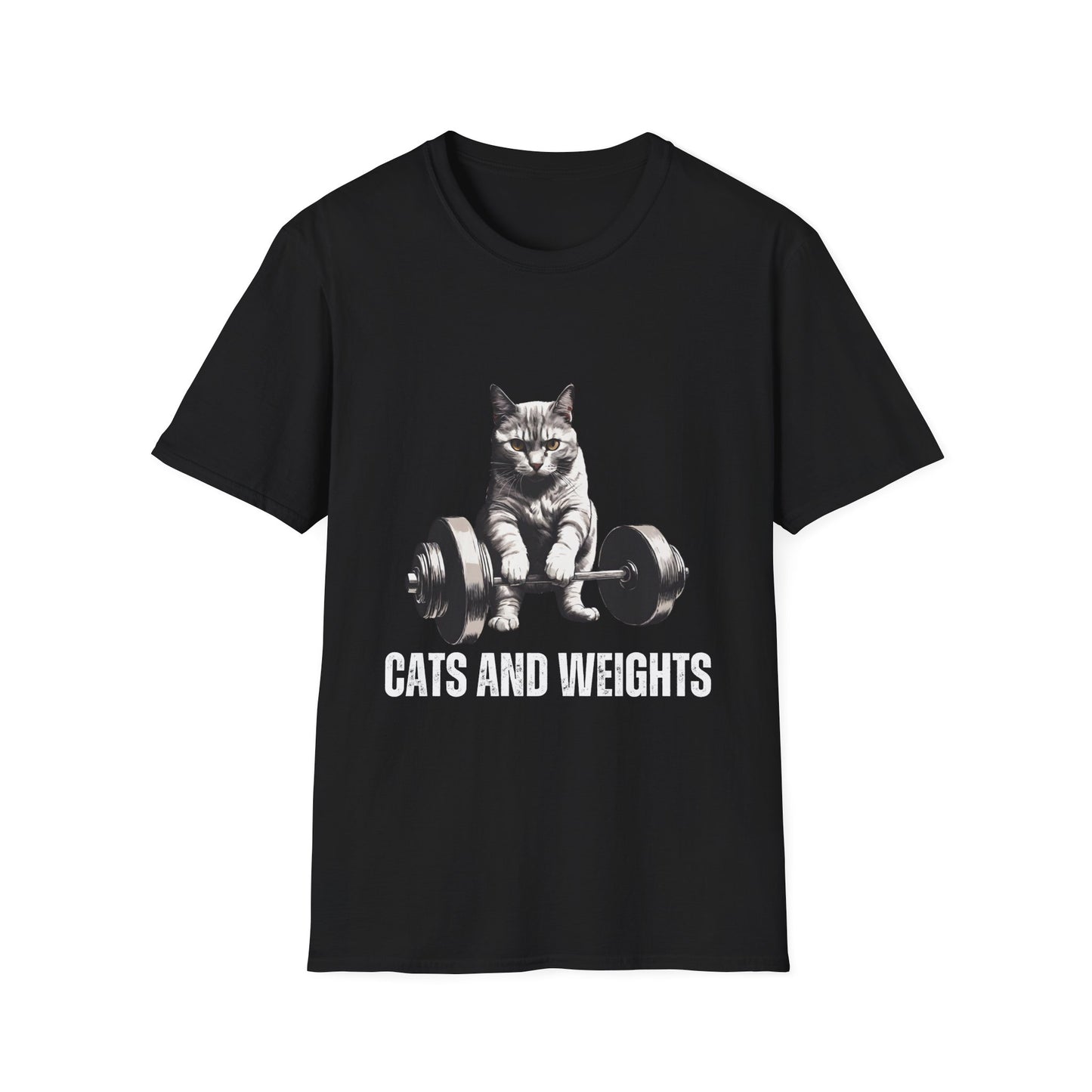 Cat Weightlifting T-Shirt for Cat Lover gift for Gym Lover Powerlifting Cat Shirt Funny Weightlifting CAT T Shirt