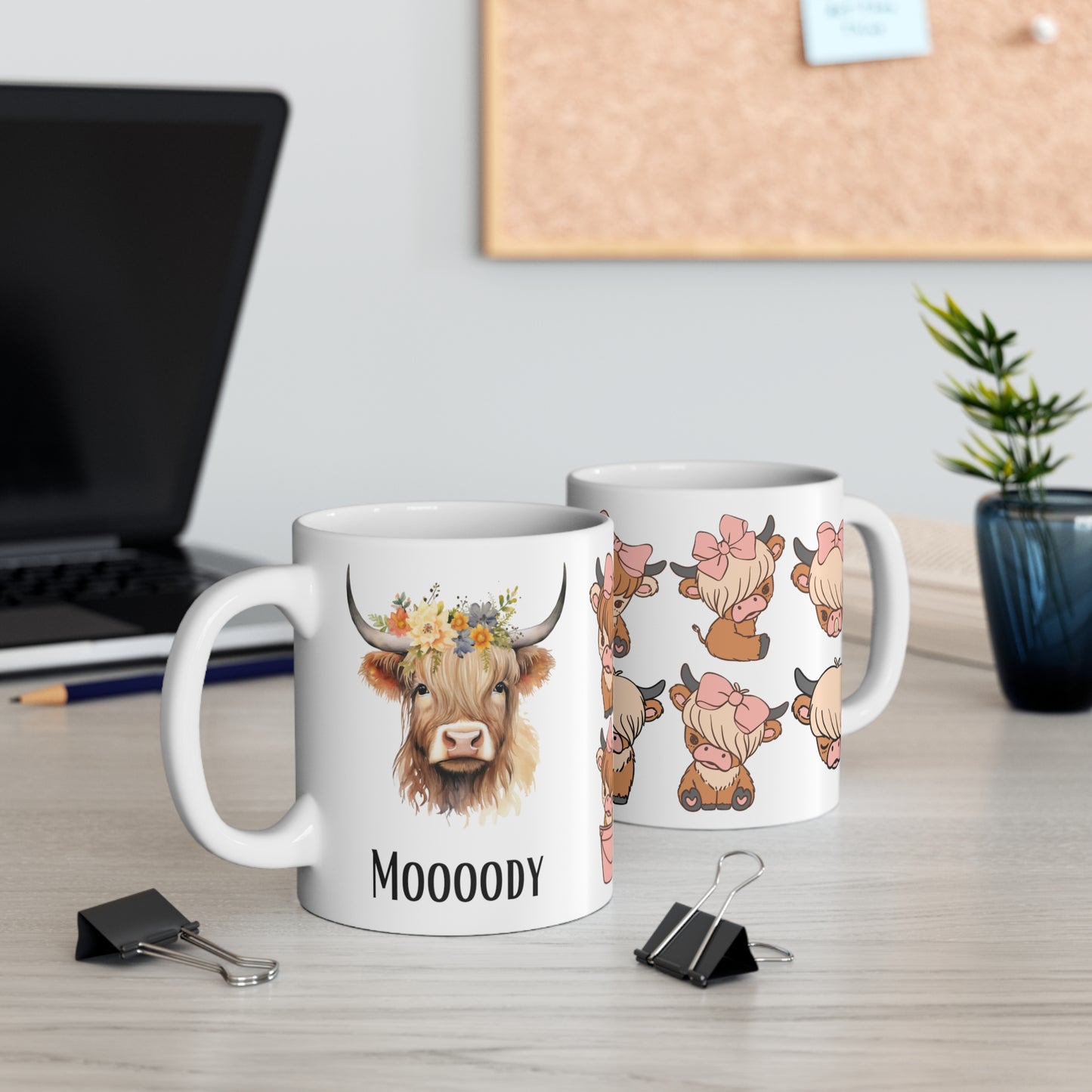 Funny Cow Design Mug Highland Cow Mug for Farmer's Gifts for Cow Lovers gift Cow Face Coffee Mug Cow Face Funny Cow Mug MOODY Cow Print