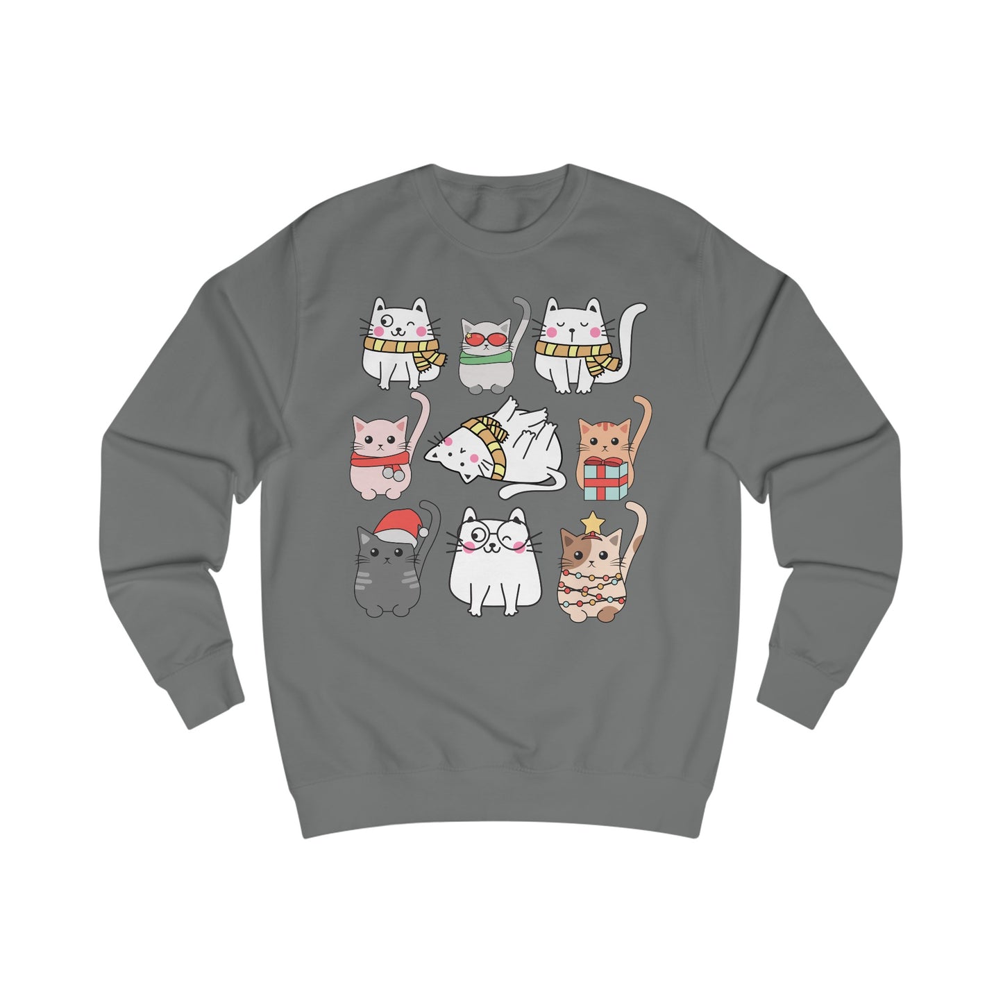 Cat Sweatshirt for Cat Mom gift for Cat Lover gifts Funny Cat Sweatshirt Kitty Cat Pullover Super Cute Oversized Sweatshirt for Her