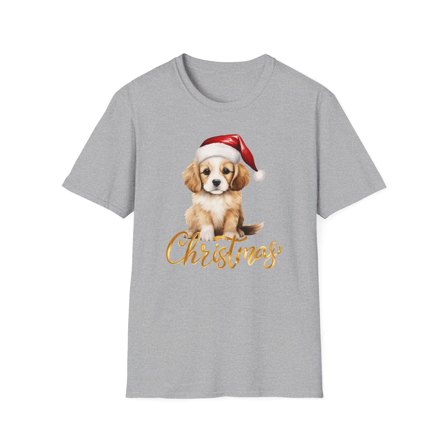 Puppy Christmas T Shirt for Christmas Dog T-shirt for Golden Retriever Mom gifts for Golden retriever Lover gift for Women's Christmas Tee