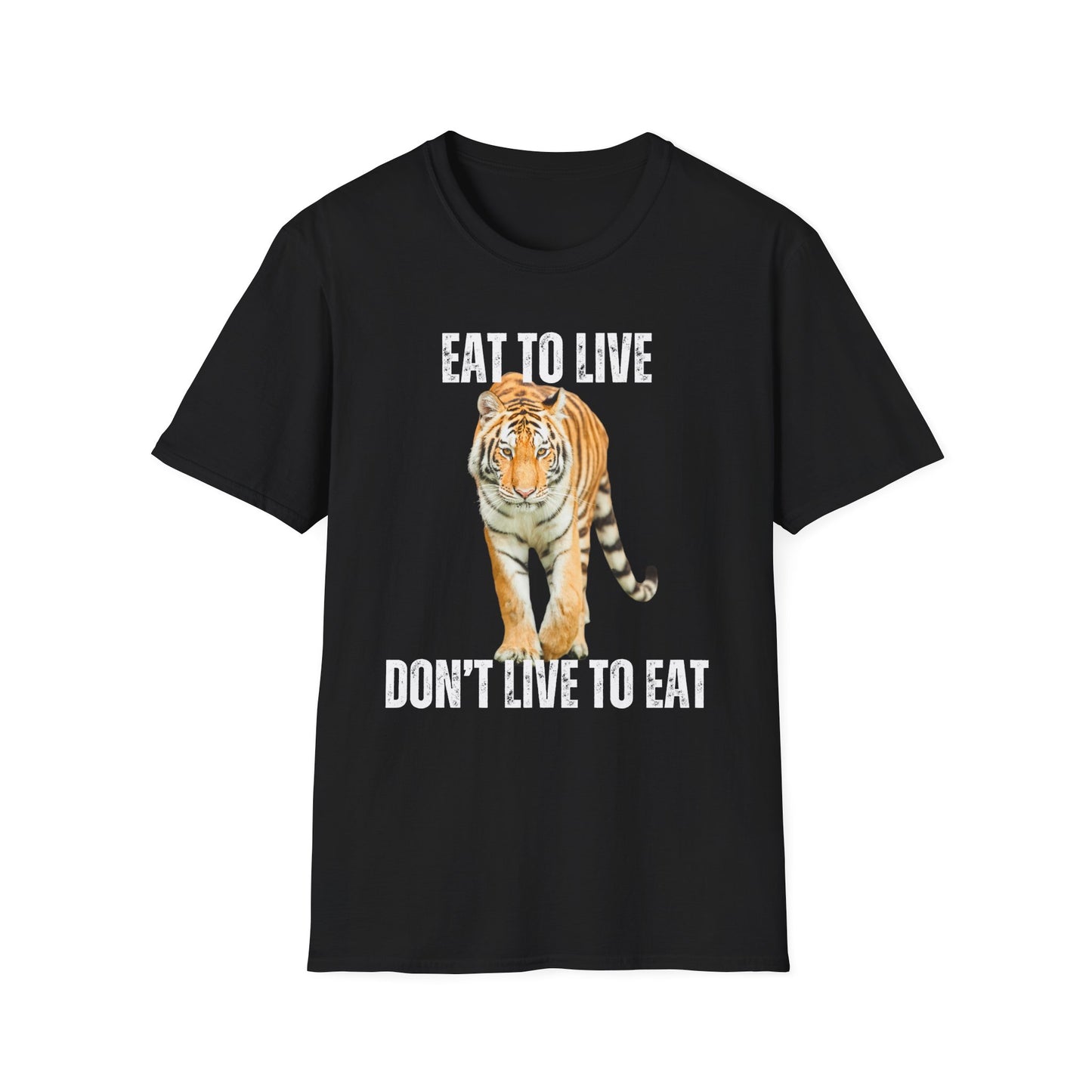 Tiger Carnivore Shirts Healthy Diet Shirt Eat to Live Don't Live to Eat Cool Panther T-shirt for Carnivore gift for Friends