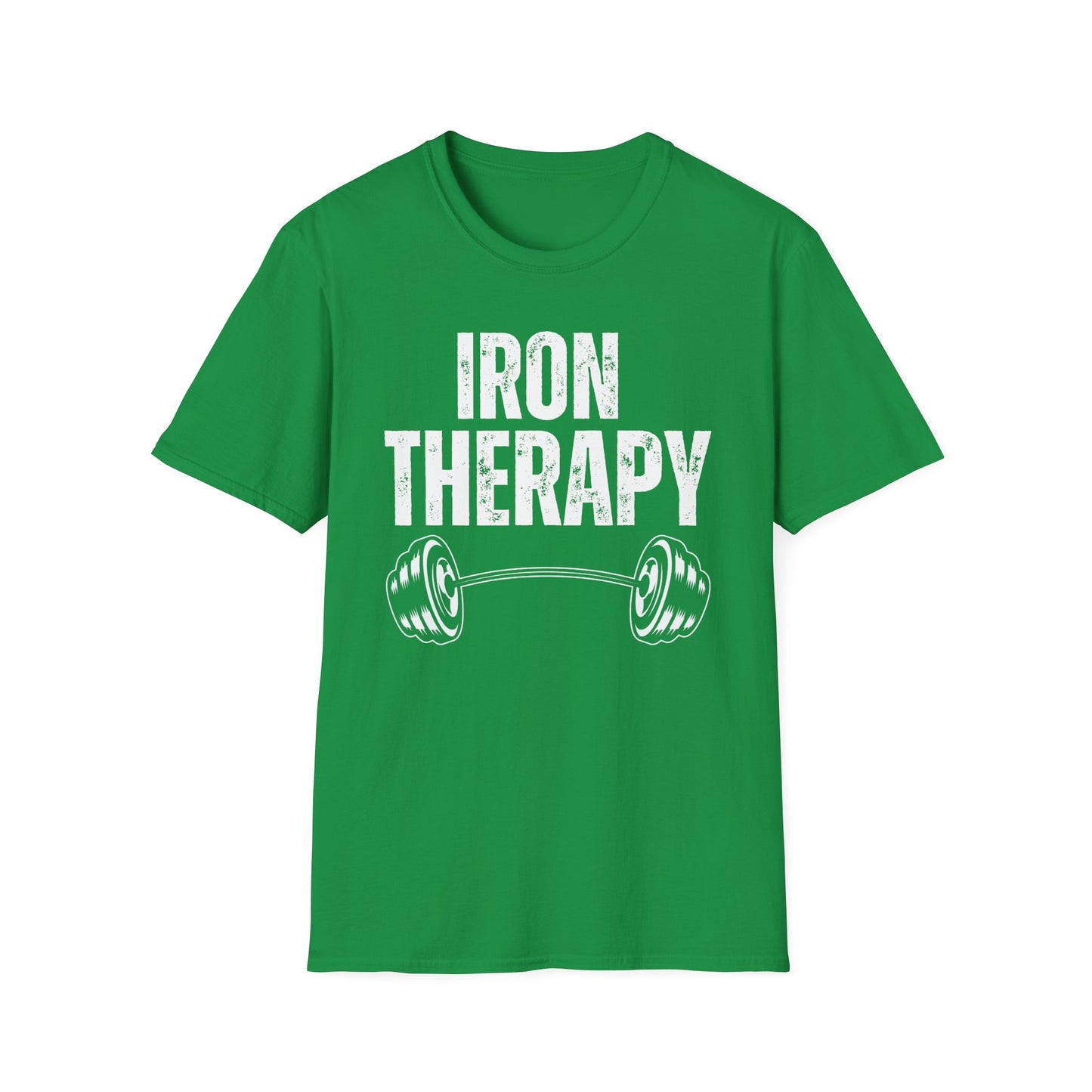 Workout Shirt IRON THERAPY T-shirt for Gym Lover gift for Fitness Lover T Shirt for Cross Fit Lover Weightlifting Shirts for Gym Rat