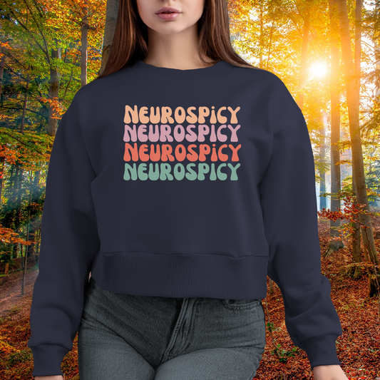Neuro Spicy Sweatshirt Neurodivergent gift for ADHD friend Neurodiversity Shirt Autism Humor Sweater Mental Health Autism Awareness