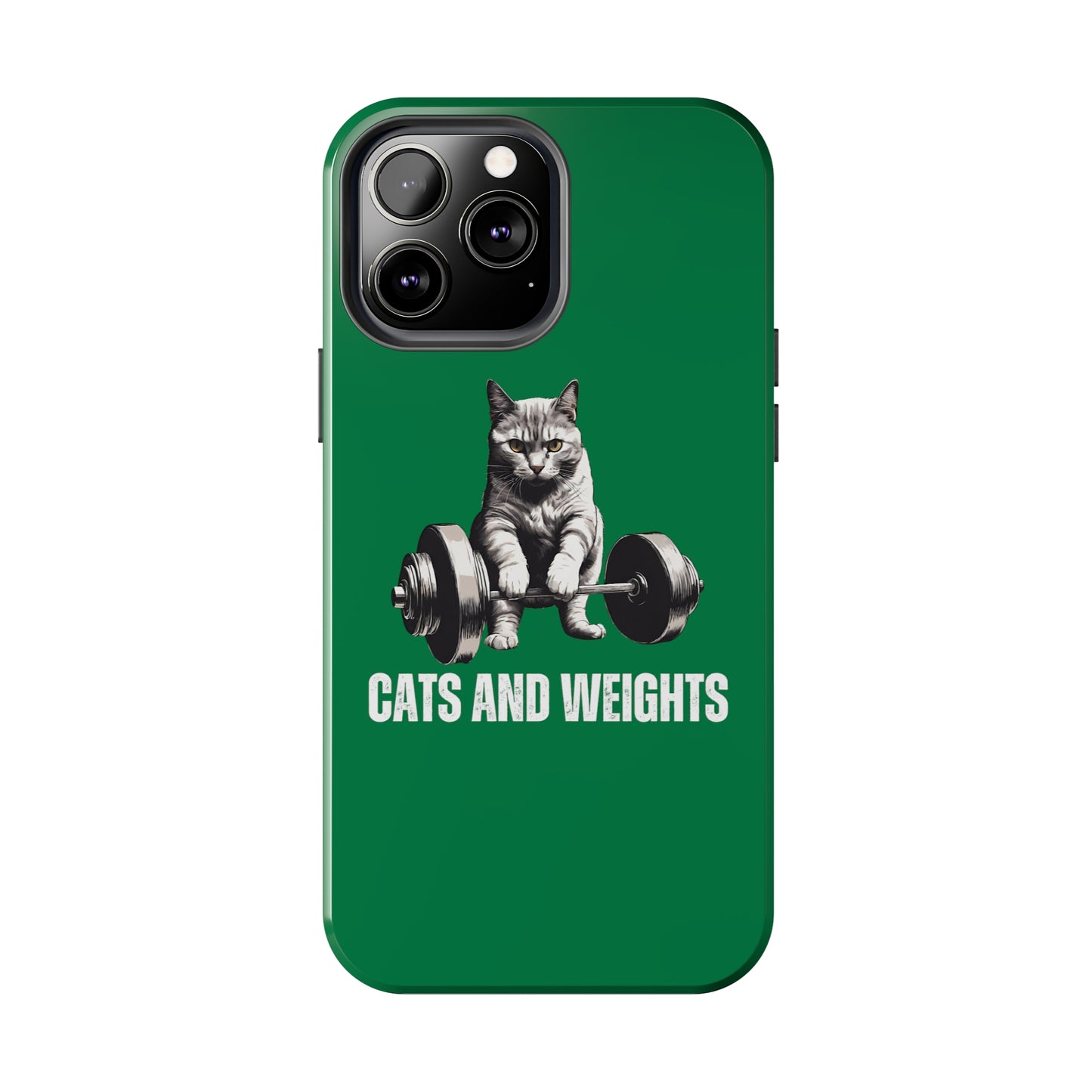 CATS & Weights iPhone case for Gym Lover gift for Cat Lover gifts for Fitness Lover Funny Cat Phone case Workout case