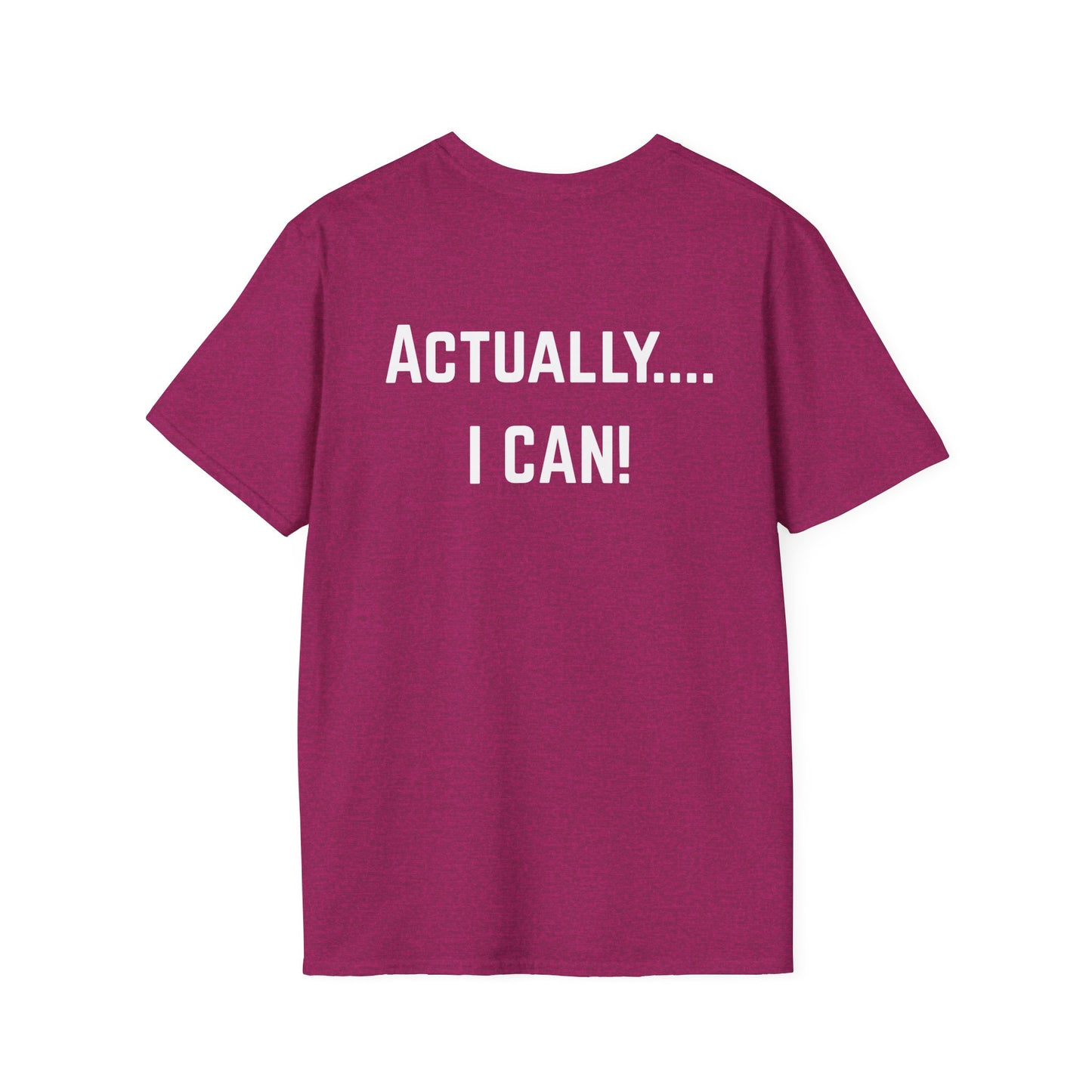 Positive Workout Tee Actually I Can T-shirt Fitness Motivation Gym Clothes for Fitness Lover gift Inspirational Gym Shirt Activewear Top