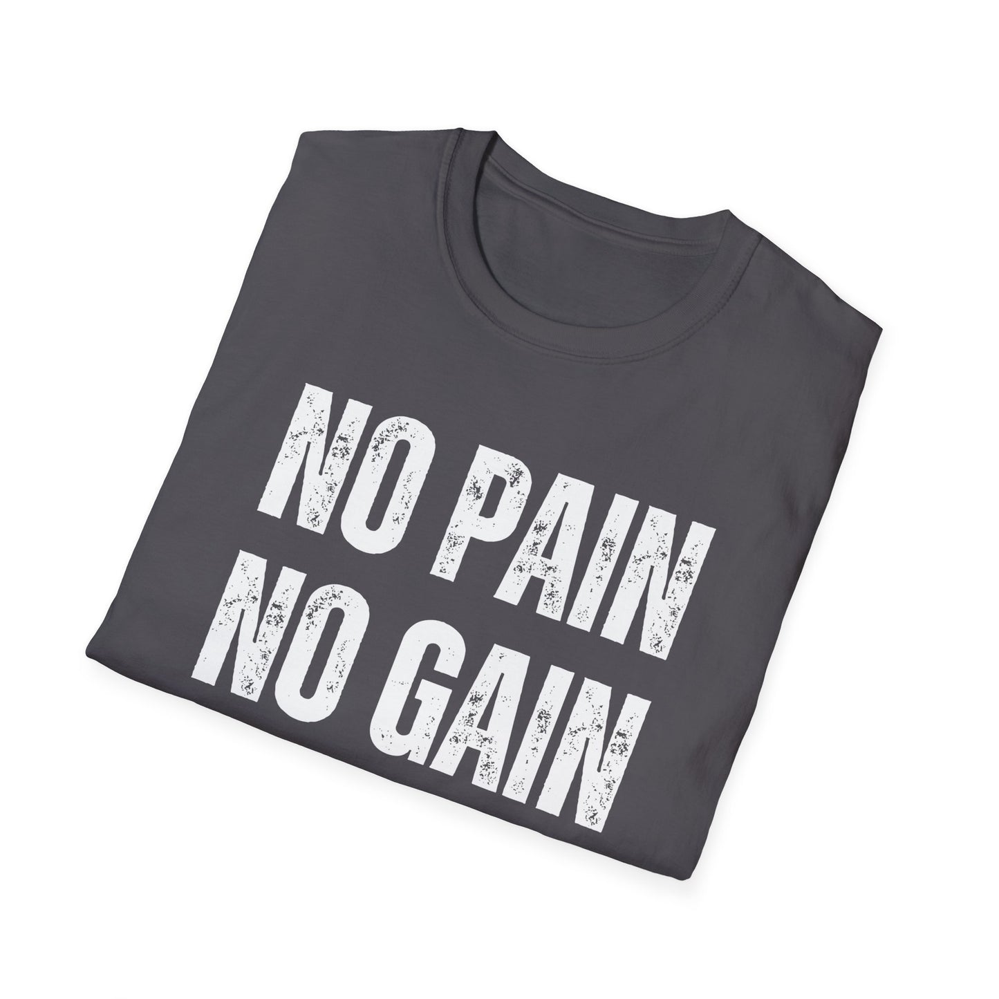 Weightlifting T Shirt Workout T-shirt Gym Lover gift for Him Powerlifting Tee No Pain No Gain Shirt