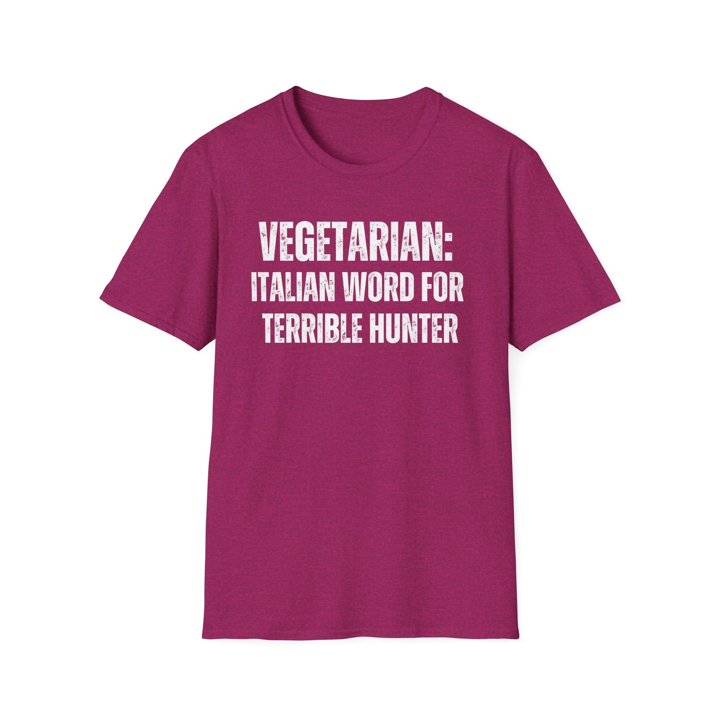 Hunting T Shirt for Funny Hunting Shirts for Hunter gift for Outdoors man gifts for hunting Season VEGETARIAN Definition for Terrible Hunter