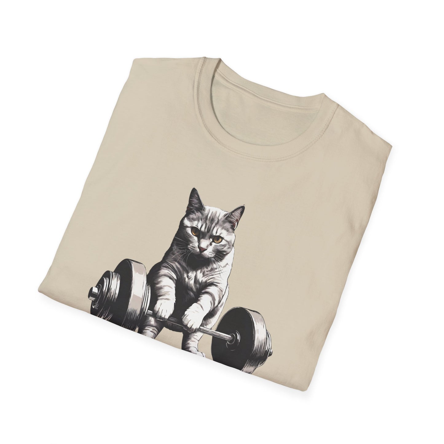 Cat Deadlifting Shirt for Gym Rat gifts for Workout Lover gift for Cat Lover T-shirt Funny Cats Lifting Weights T Shirts Kitty Powerlifting Weightlifting