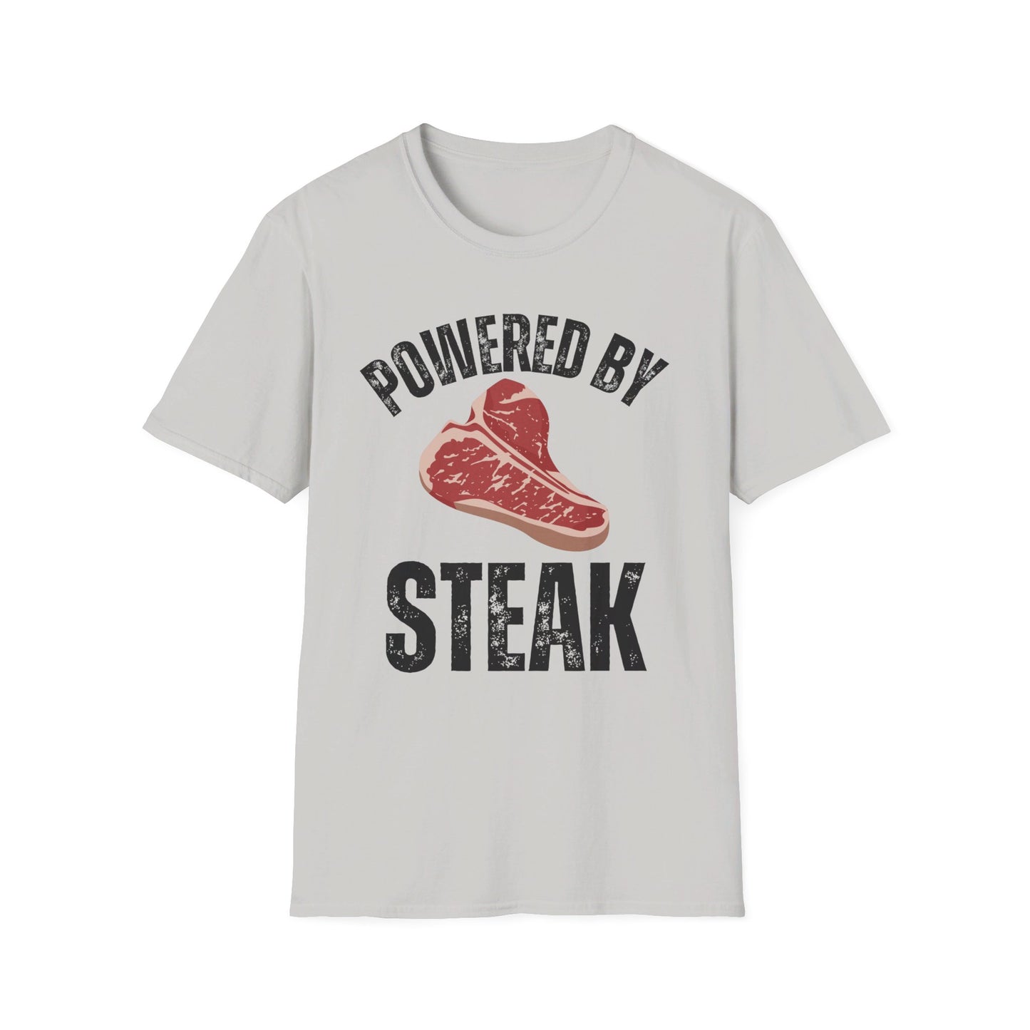 Steak Lover gifts for Meat Lover T Shirts for Carnivore gift for BBQ Lovers Tee Shirt for Barbecue gift Grilling Powered By Steak T-shirt
