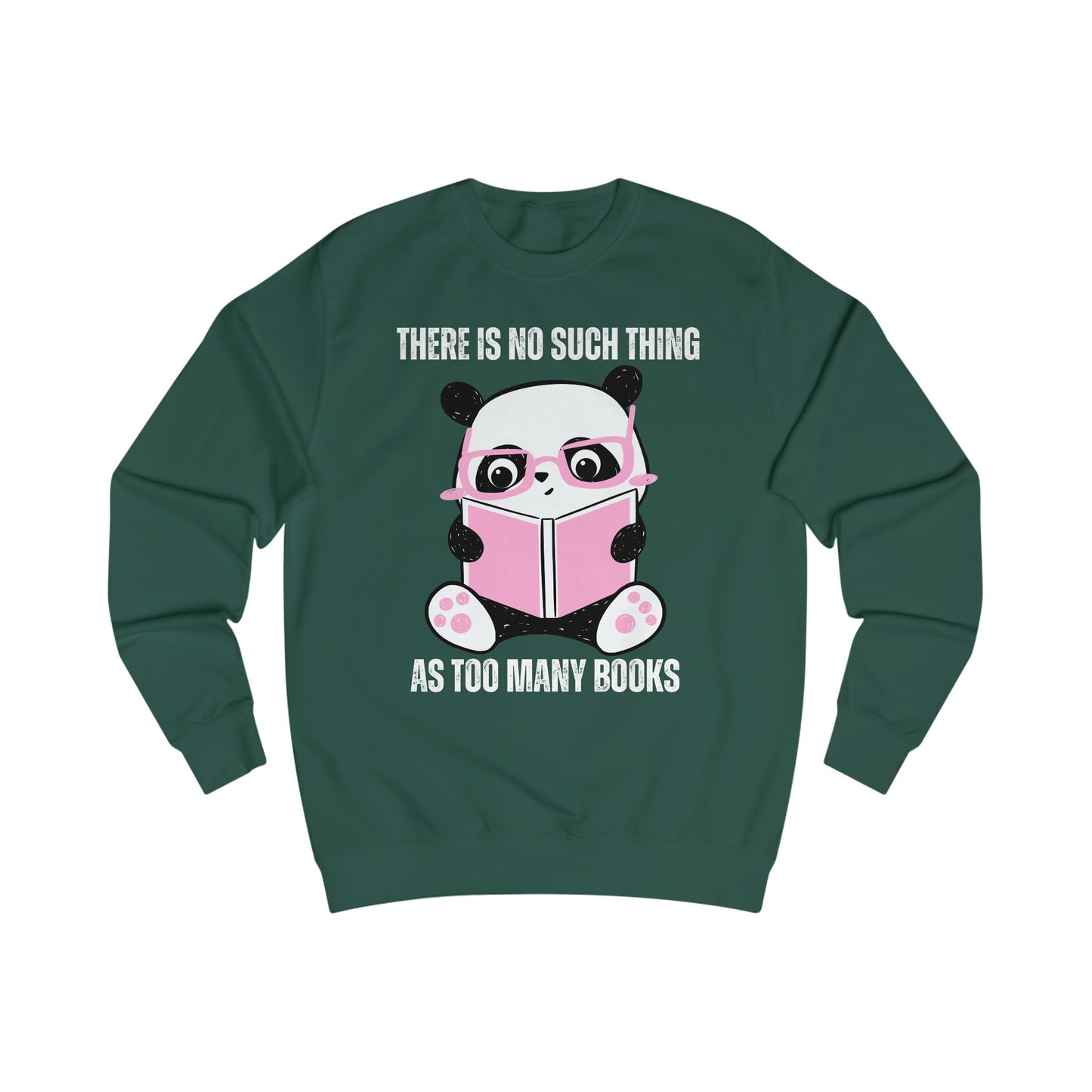 Panda Reading a Book Sweatshirt Lover of Reading Books Bookish Sweatshirts gift for Reader Bookworm gifts for Librarian English Teacher