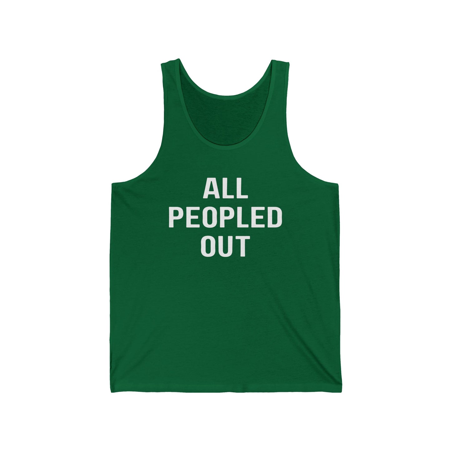 All Peopled Out Shirt Sarcasm gifts for Introvert Tank tops for Antisocial Tank Tops for Adhd T-shirt Autism Awareness Tee Tired Mom T Shirts