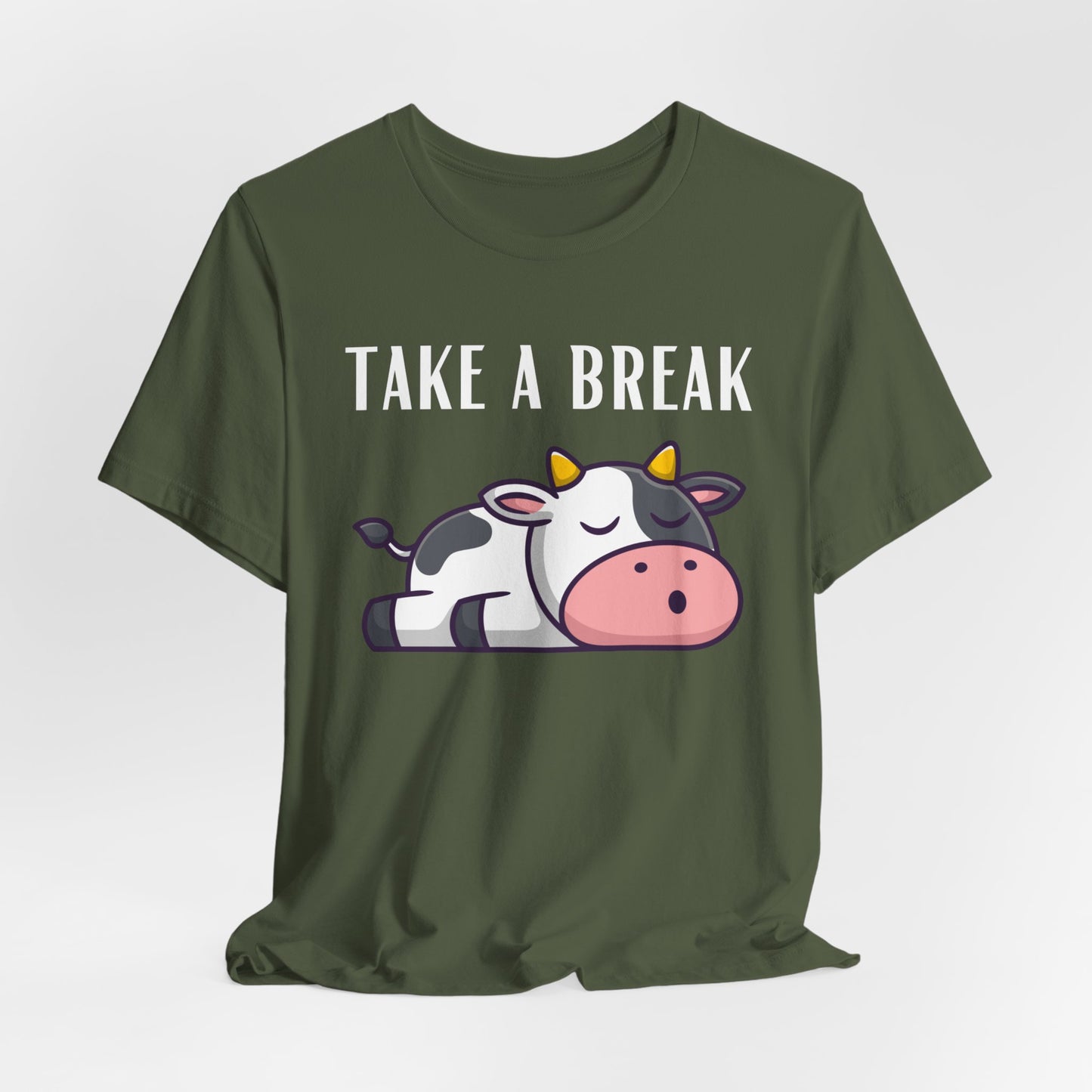 Cute Cow Shirts for Farmers wife gift for Farming T-shirt for Cow Lover gifts for Her Funny Cow Shirt TAKE A BREAK T Shirt
