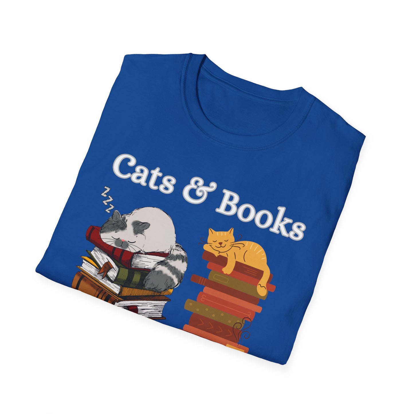 Cat T-shirt for Reader gift Funny Cat Shirt Reading Cats T shirt for Cat Lover gift Cats Books Shirt T-shirt Book Lover Gift