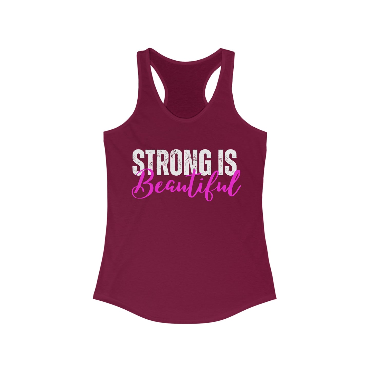Strong is Beautiful Shirt for Workout Lover gifts for Womens Tank Tops for Gym gifts for Her gift for Mom Tank Tops Strength Training T Shirts
