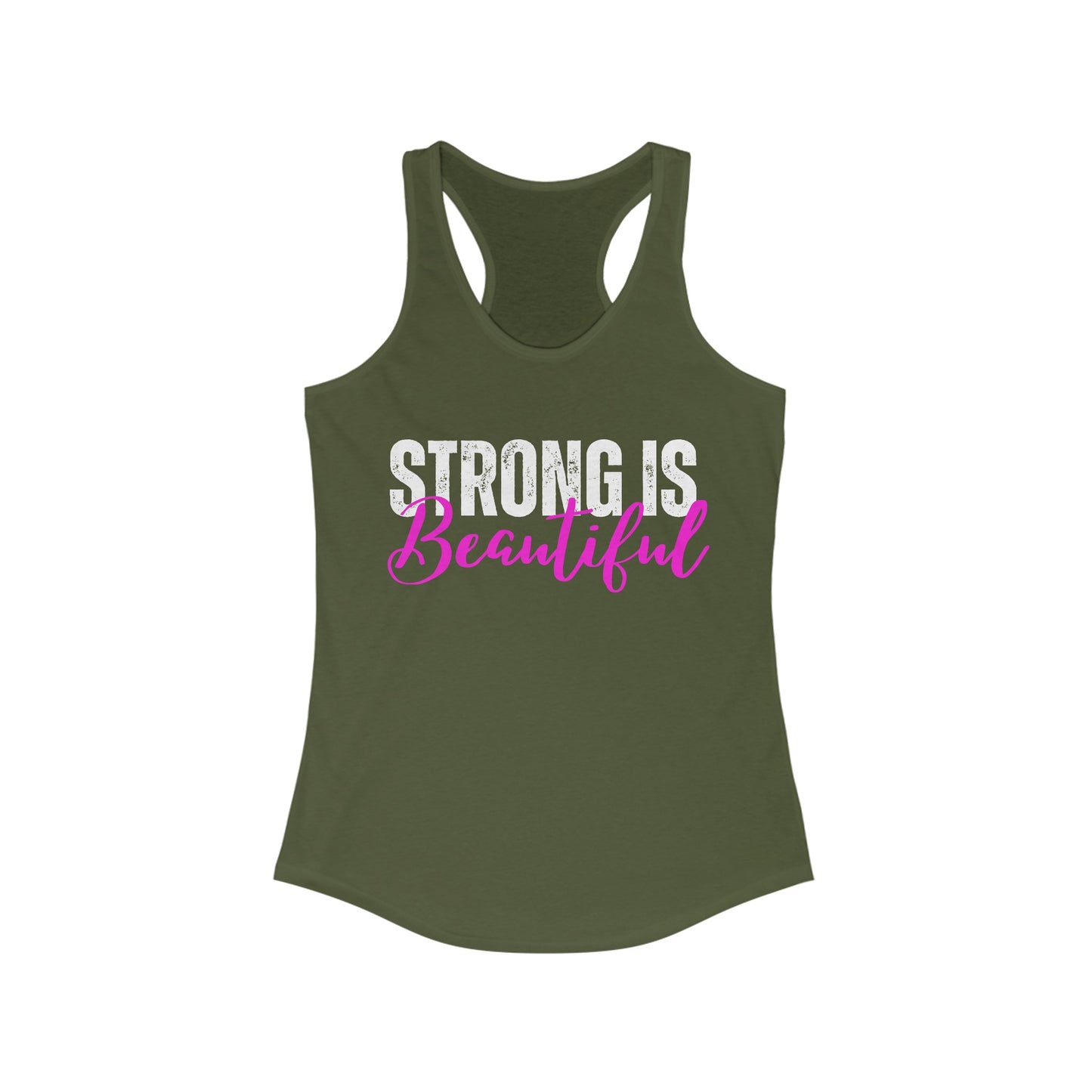 Strong is Beautiful Shirt for Workout Lover gifts for Womens Tank Tops for Gym gifts for Her gift for Mom Tank Tops Strength Training T Shirts