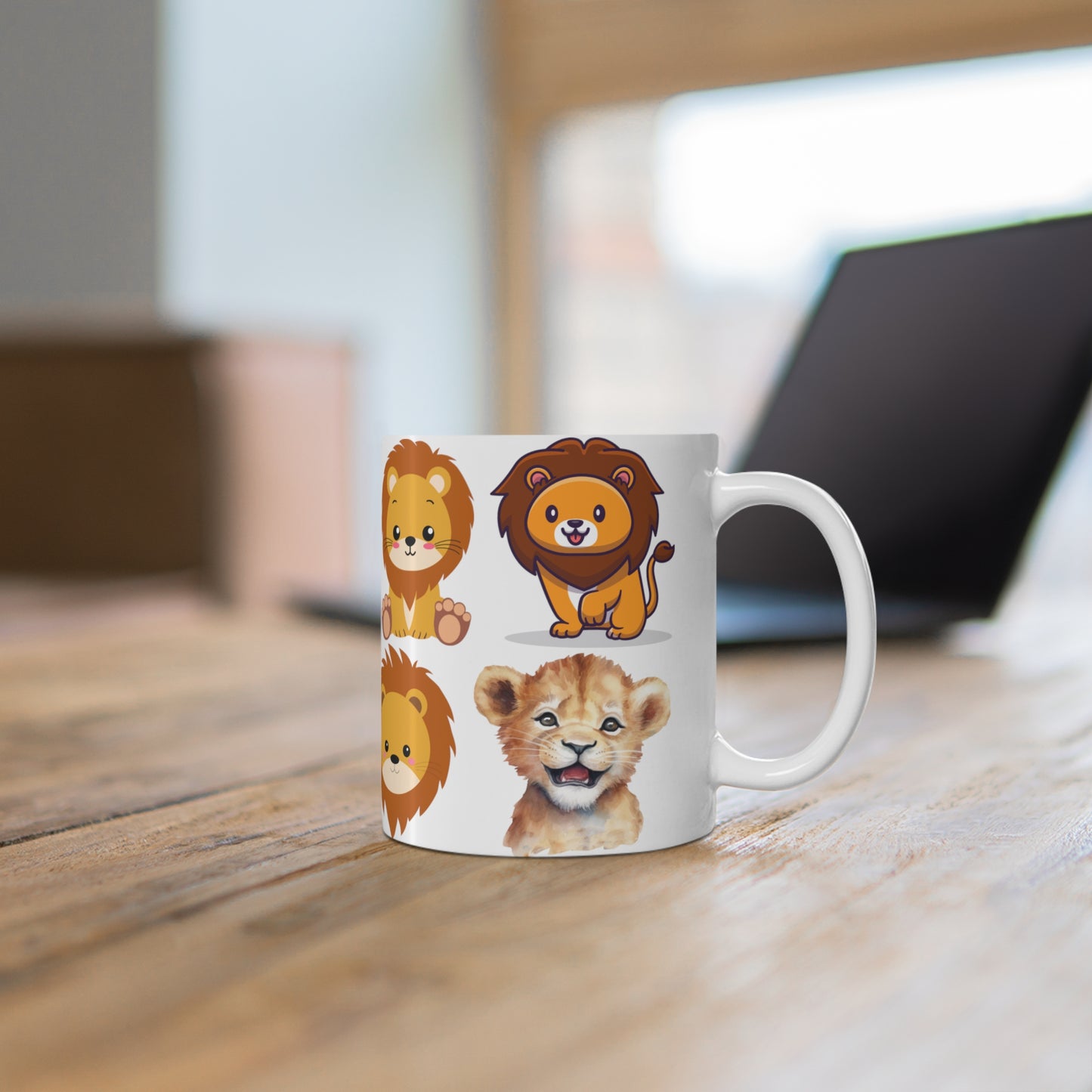 Cute Mug for Lion Lover gift for Animal Lover gift for for Cat Lover gift for Her gift for Coffee Lover gift - Baby Lion Mug 11oz