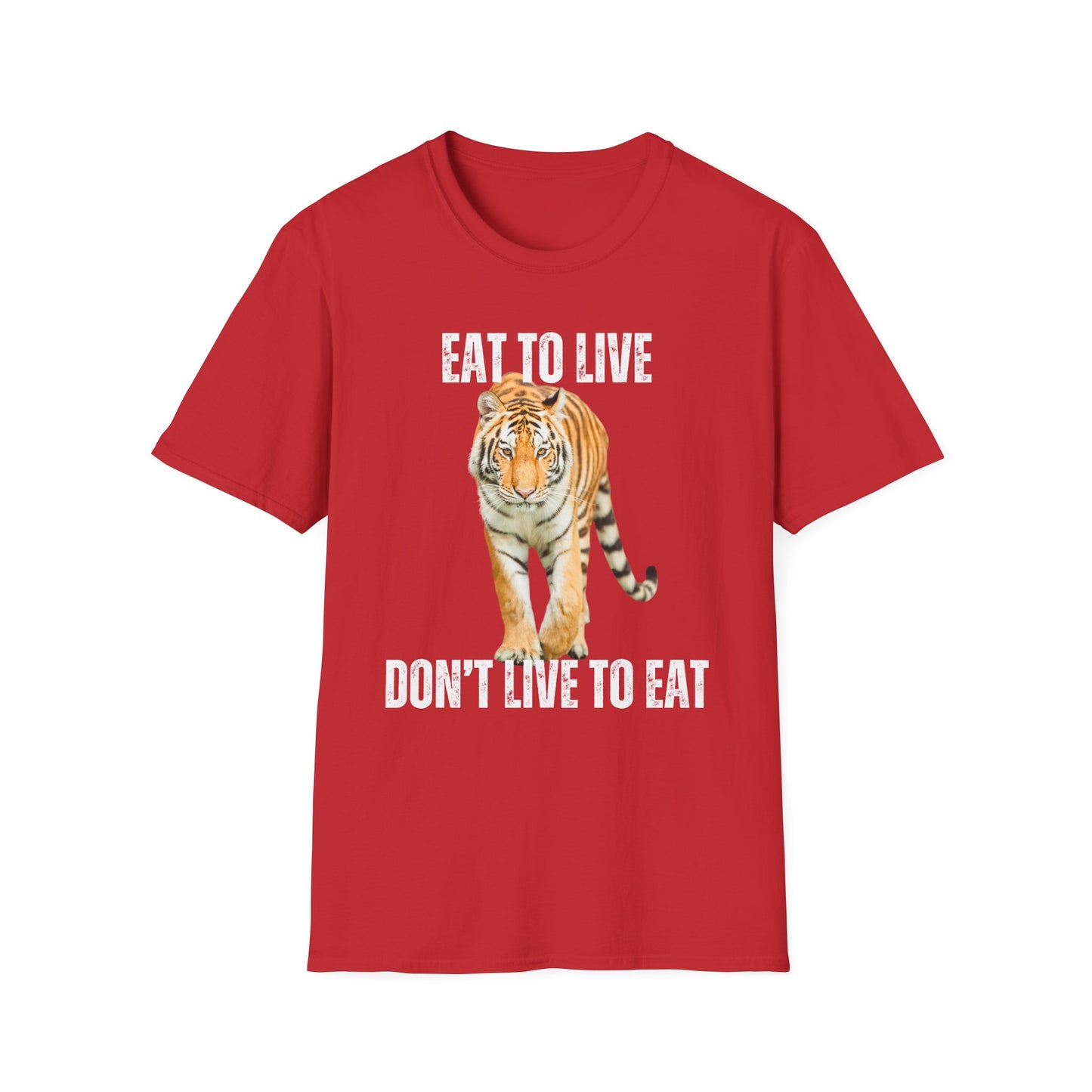 Tiger Carnivore Shirts Healthy Diet Shirt Eat to Live Don't Live to Eat Cool Panther T-shirt for Carnivore gift for Friends