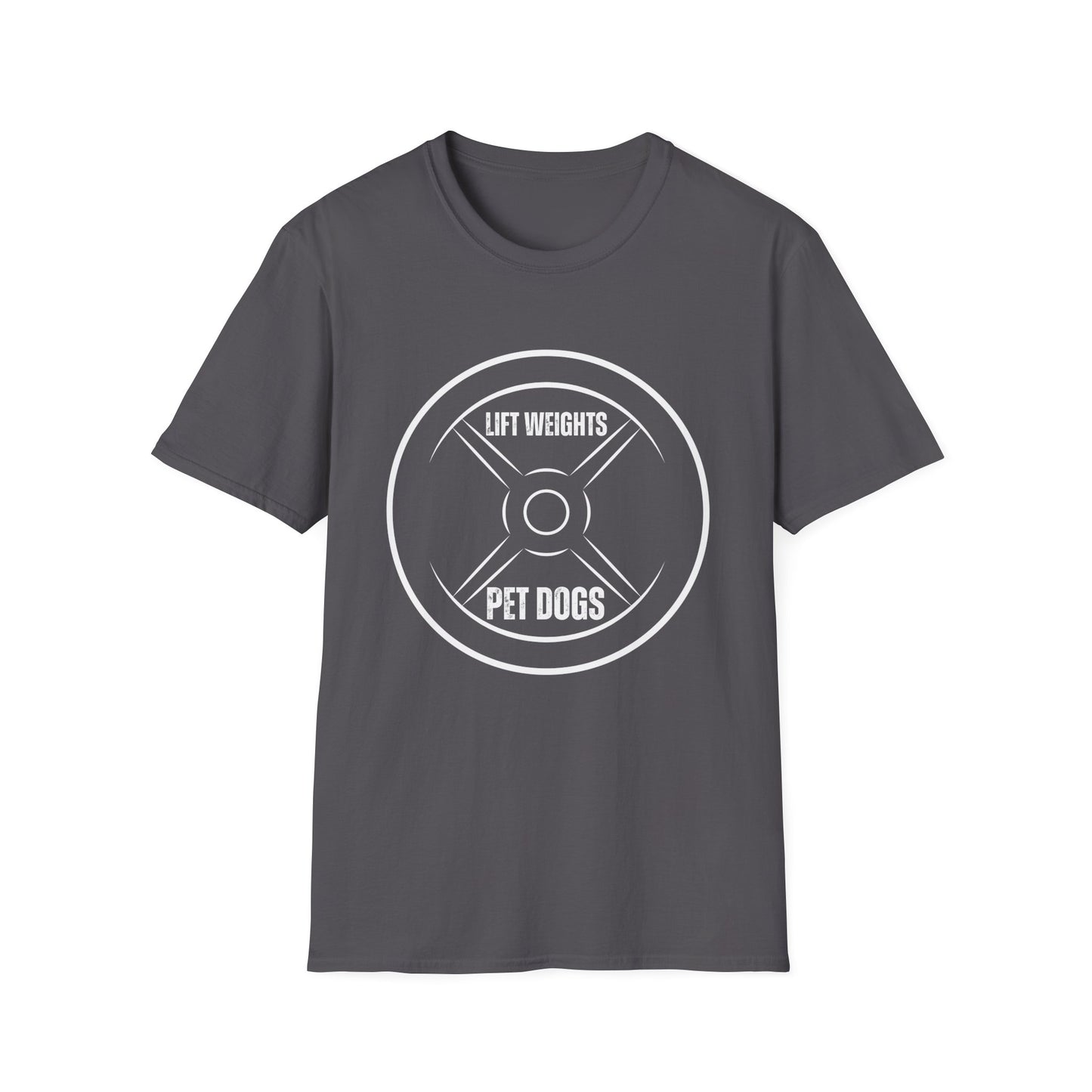 Dog T-shirt for Dog Lover Gift Funny DogT Shirt Gym Shirt Fitness Lover gift - Lift Weights & pet DOGS