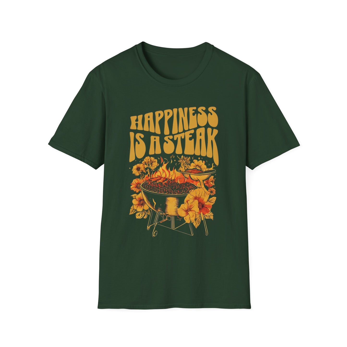 Groovy Meat Shirt for Carnivore TShirt for Steak Lover gifts for Christmas present for Meat Lover T Shirts Happiness Is A Steak T-shirt gift