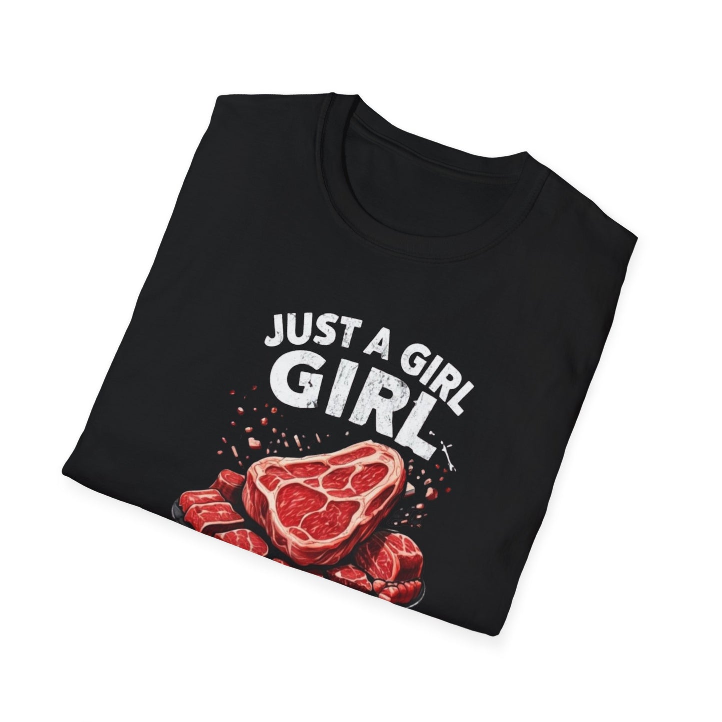 Steak Shirts Just a girl who loves steak tshirt STeak Girl T-shirt for Carnivore Diet T Shirt for Steak Lover gift ideas for BBQ T-shirts