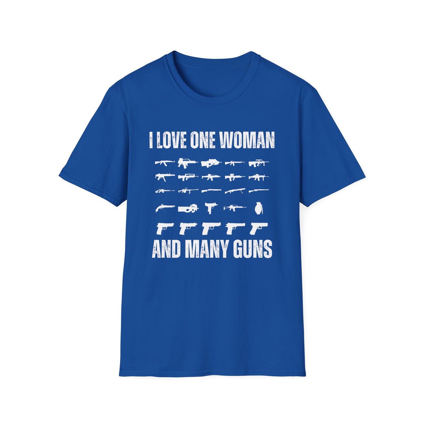 I Love One Woman & Many Guns T-shirt for Veterans gift for Valentines Day Gift for Him - Funny Shirts for Him gift for husband gift for boyfriend gift for dad