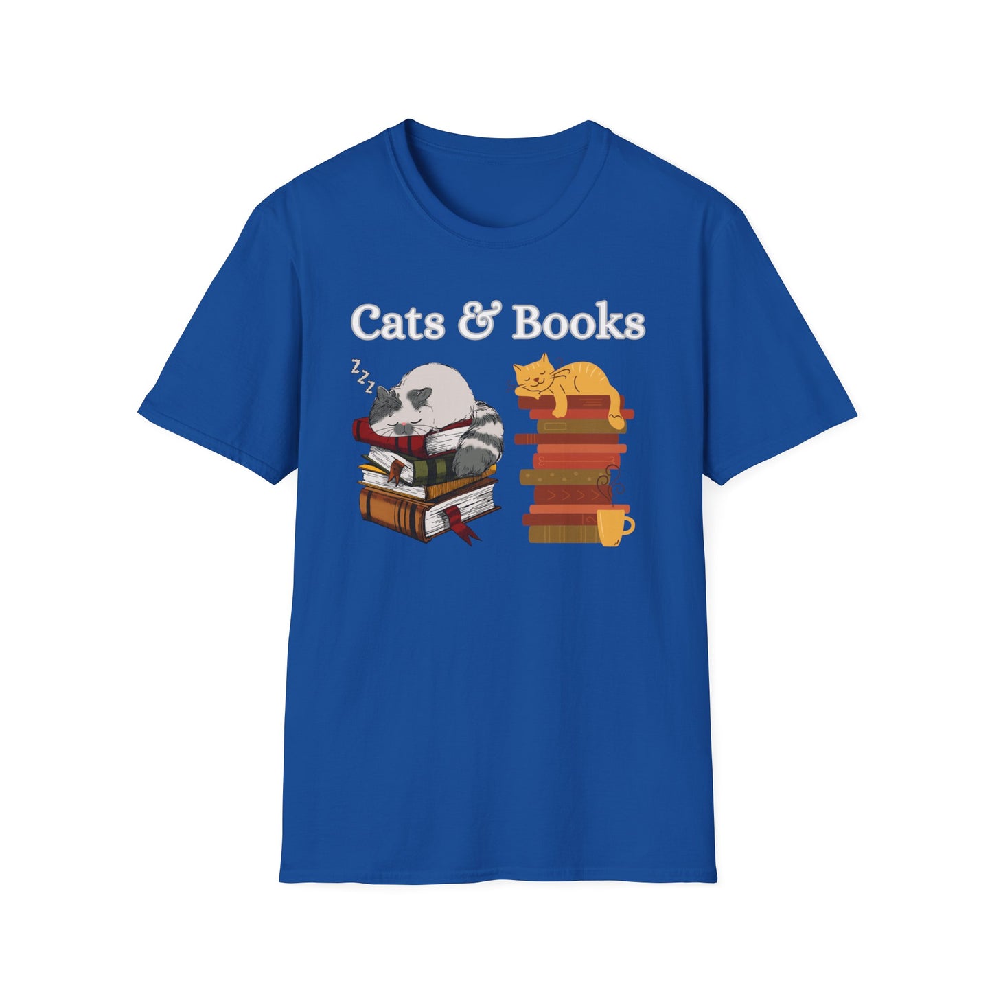 Cat T-shirt for Reader gift Funny Cat Shirt Reading Cats T shirt for Cat Lover gift Cats Books Shirt T-shirt Book Lover Gift