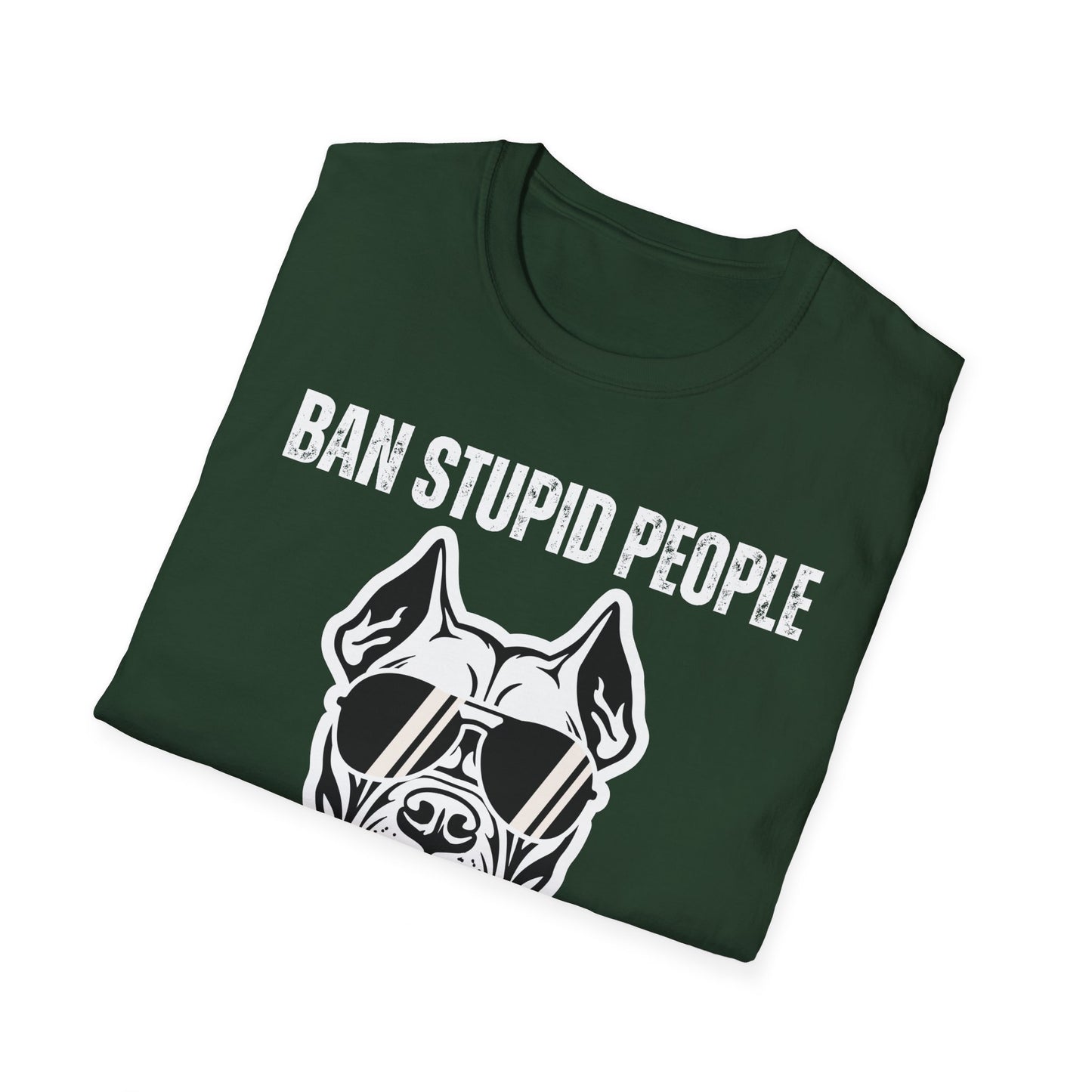 Pit Bull Shirt for Pit Bull Lover gift for Dog Mom gifts for Pit Bulls T-shirt Ban Stupid People Not The Breed T Shirts Funny Dog T-shirts