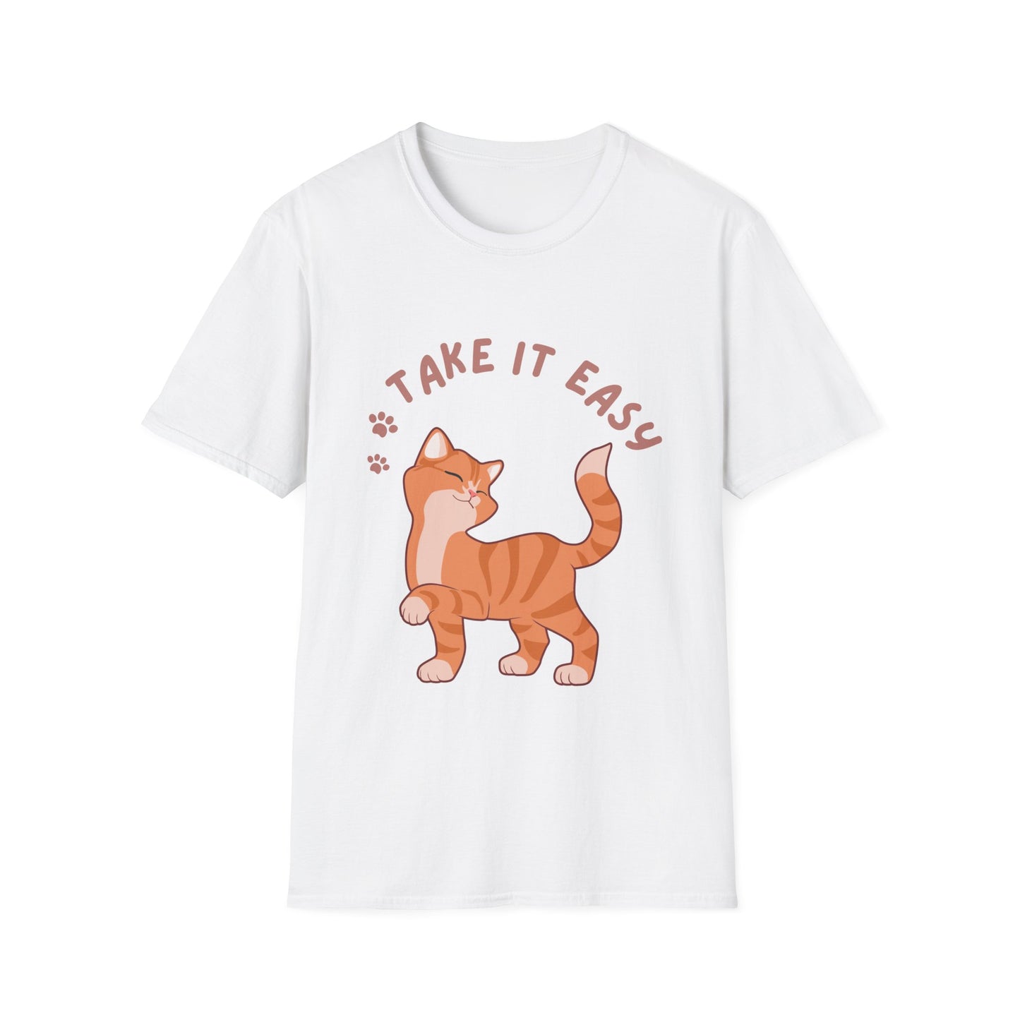 T-shirt Cute Kitten T Shirt for Cat Lover gift for Her Kitten T-Shirt Take It Easy Shirt