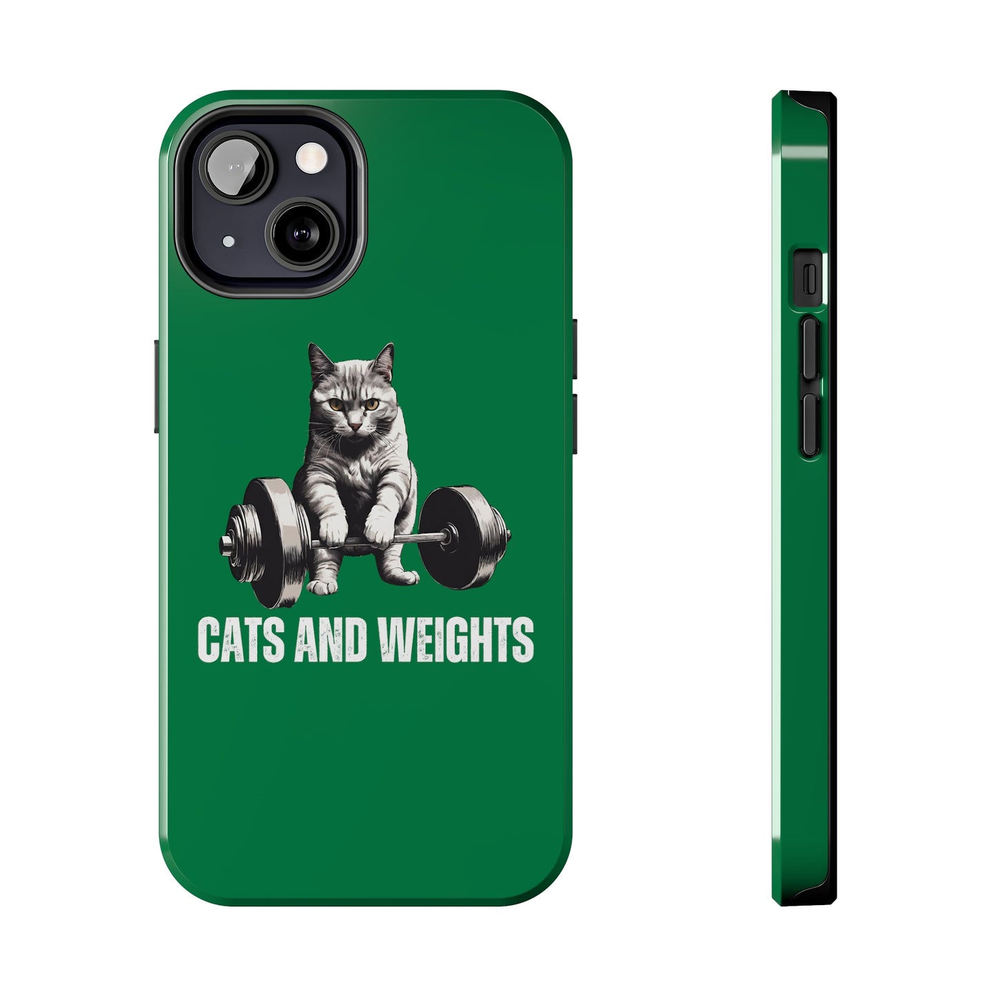 CATS & Weights iPhone case for Gym Lover gift for Cat Lover gifts for Fitness Lover Funny Cat Phone case Workout case